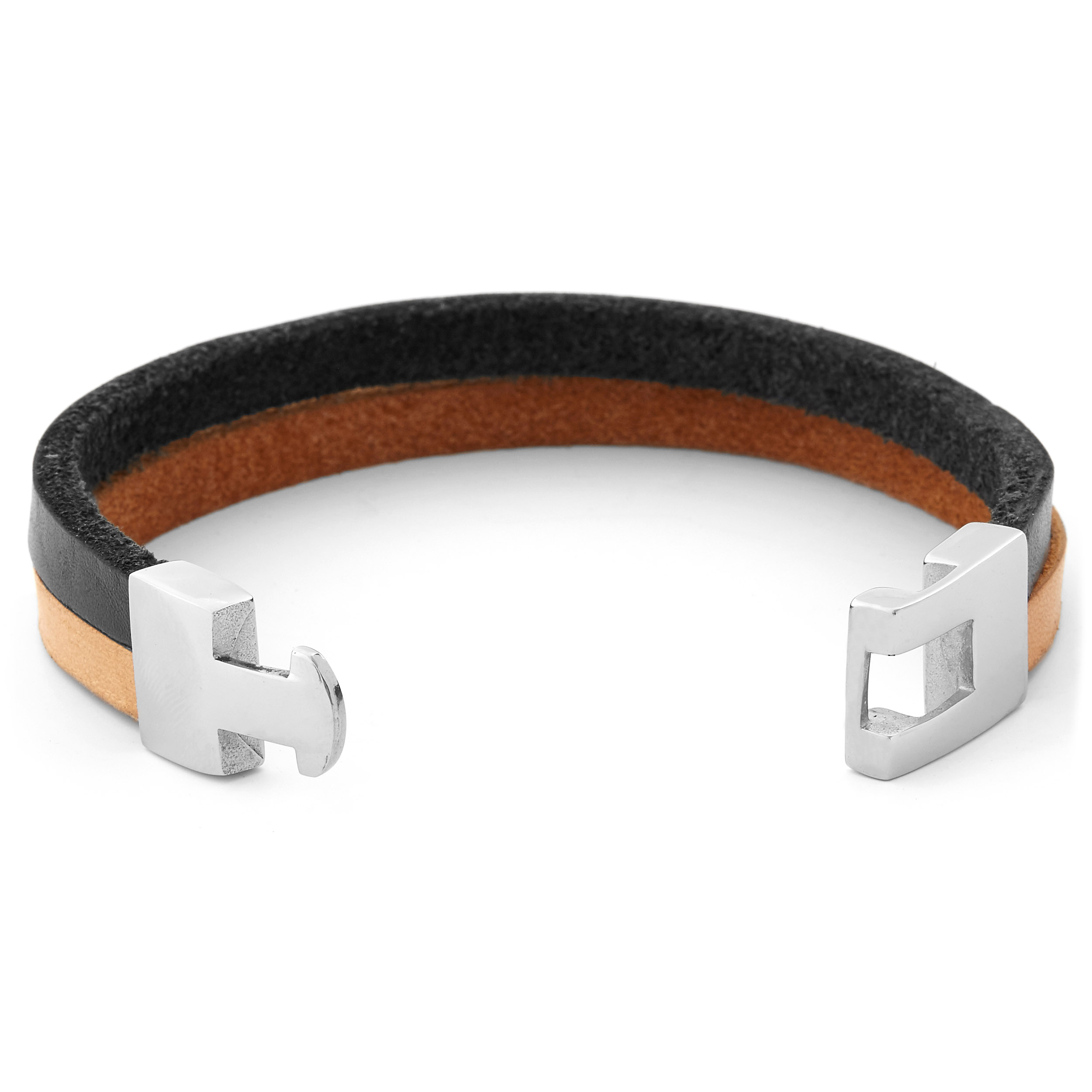 Kaksiosainen nahkarannekoru - 2