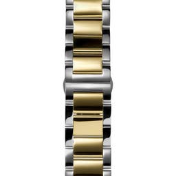 Uhrenarmband Edelstahl 21mm silberfarben & goldfarben - Schnellverschluss