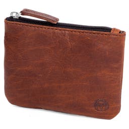 Montreal | Sporty Tan RFID Leather Pouch