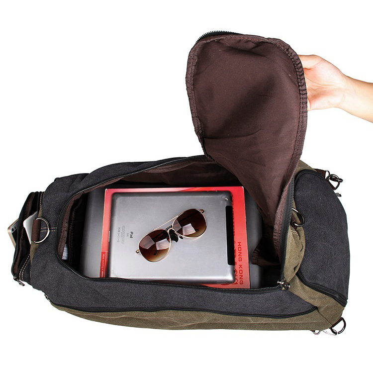 Multi-användning Blå Kanvas Holdall - 7