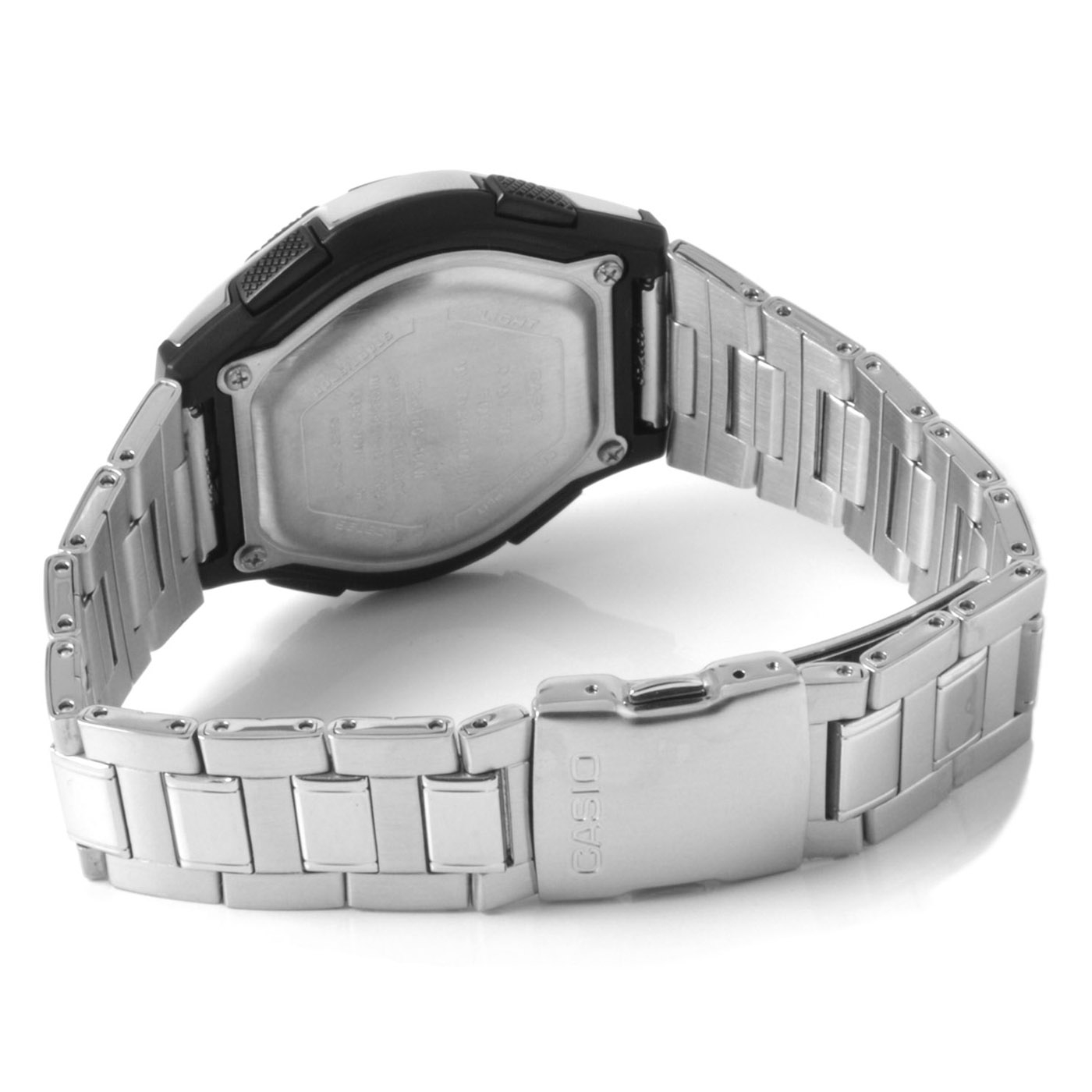 Масивен сребрист часовник Casio Dual - 3