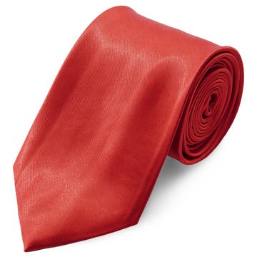 Shiny Red 8cm Basic Tie Shiny Red 8cm Basic Tie