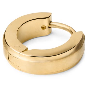 Gold-Tone Stainless Steel Hoop Earring