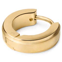 Gold-Tone Stainless Steel Hoop Earring
