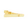 Short 14k Gold Plated 925s Silver Single Groove Tie Clip