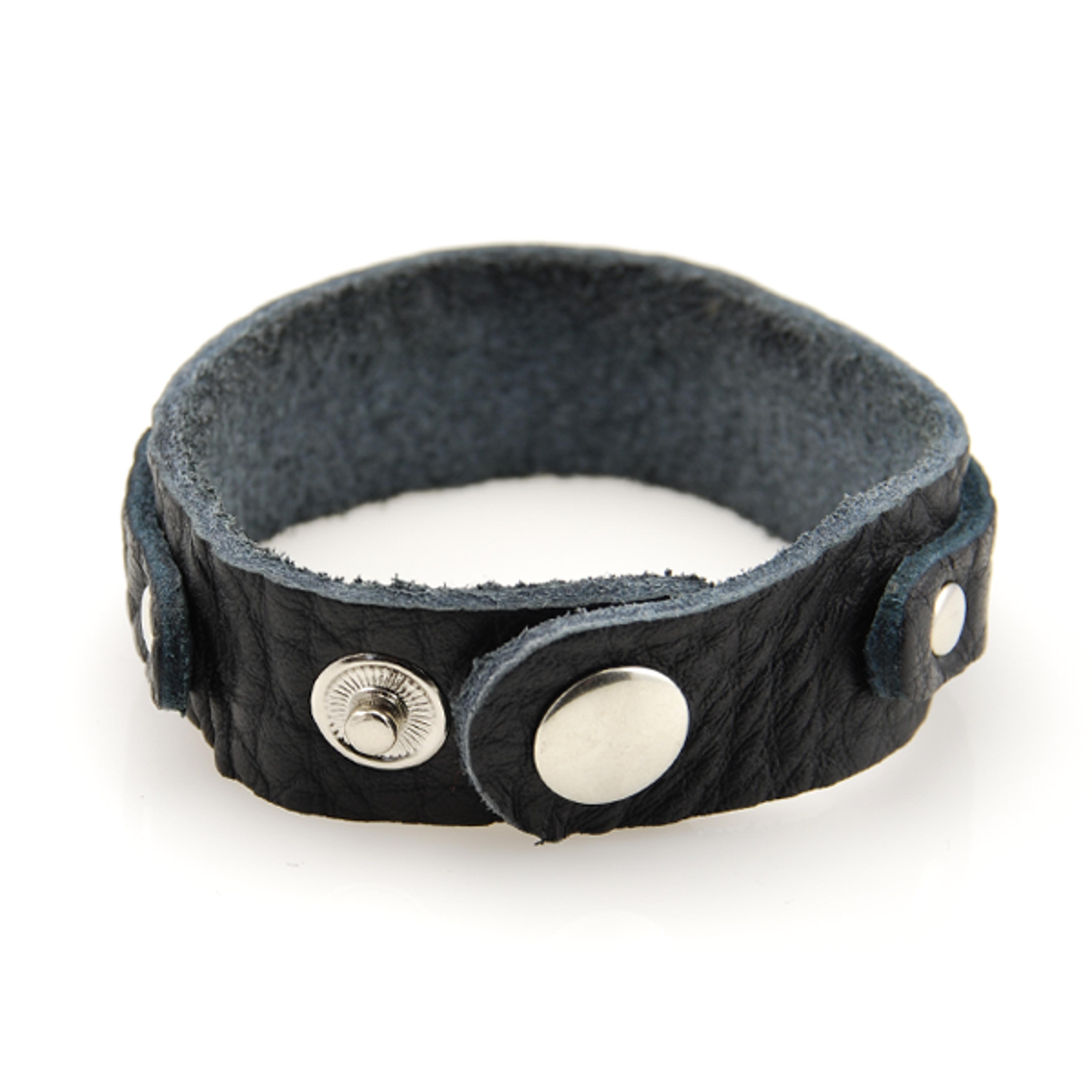Smalt Slangelignende Læderarmbånd - 2