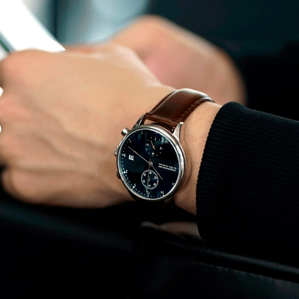 1815 Χρονογράφος | Χειρουργικό Ατσάλι & Μπλε Sunray - 4