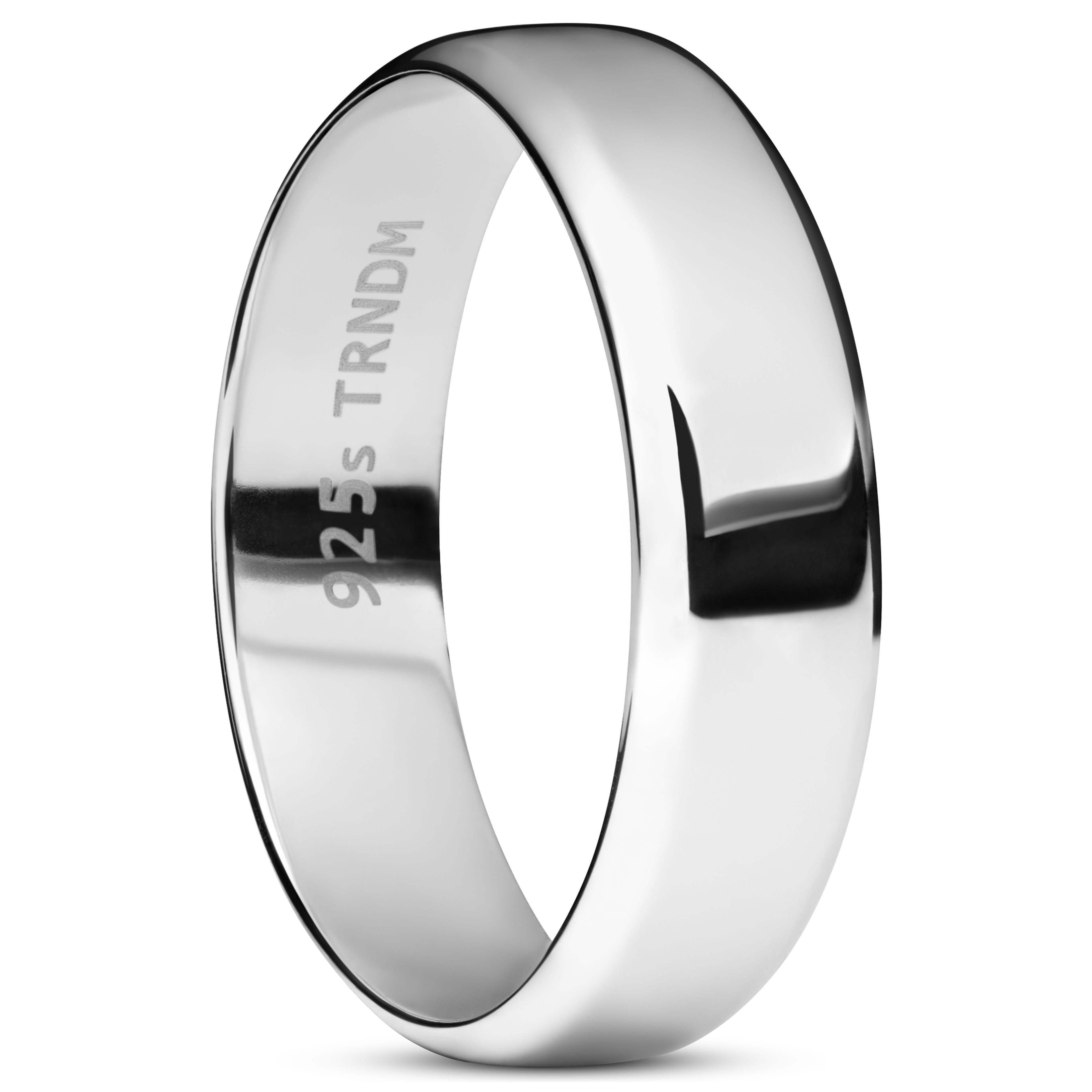 Argentia | Simple Rounded Sterling Silver Ring Argentia | Simple Rounded Sterling Silver Ring