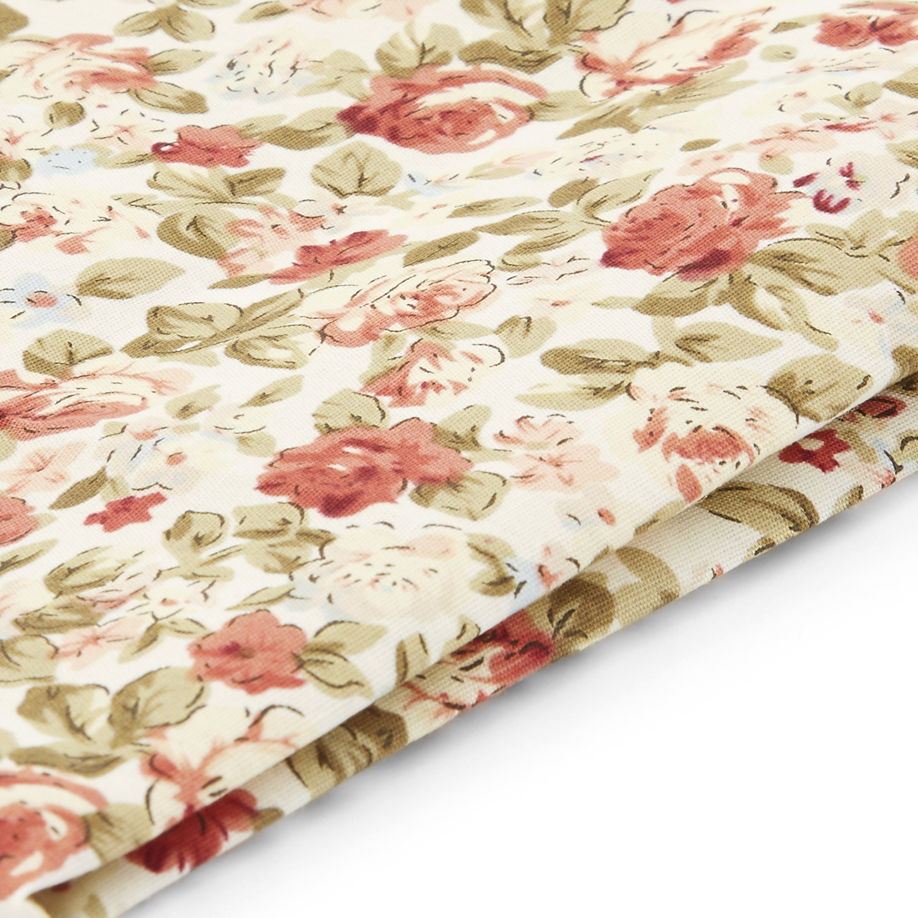 Cremefarbenes Einstecktuch mit Blumenmuster - 2