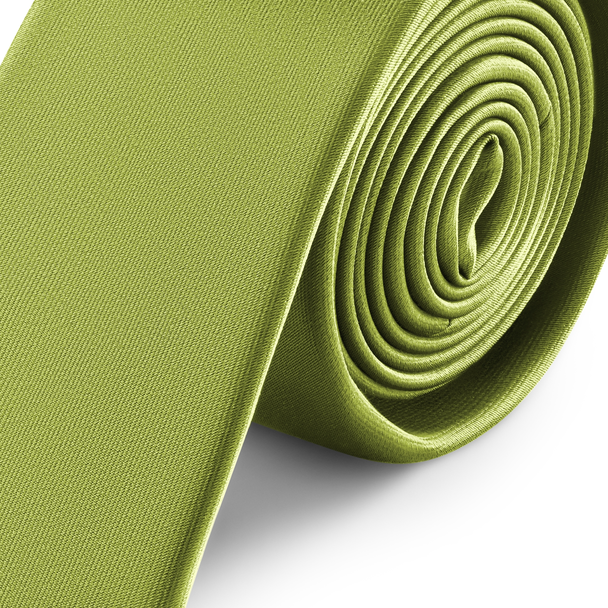 Zeegroene Smalle Satijnen Stropdas van 6 cm - 2