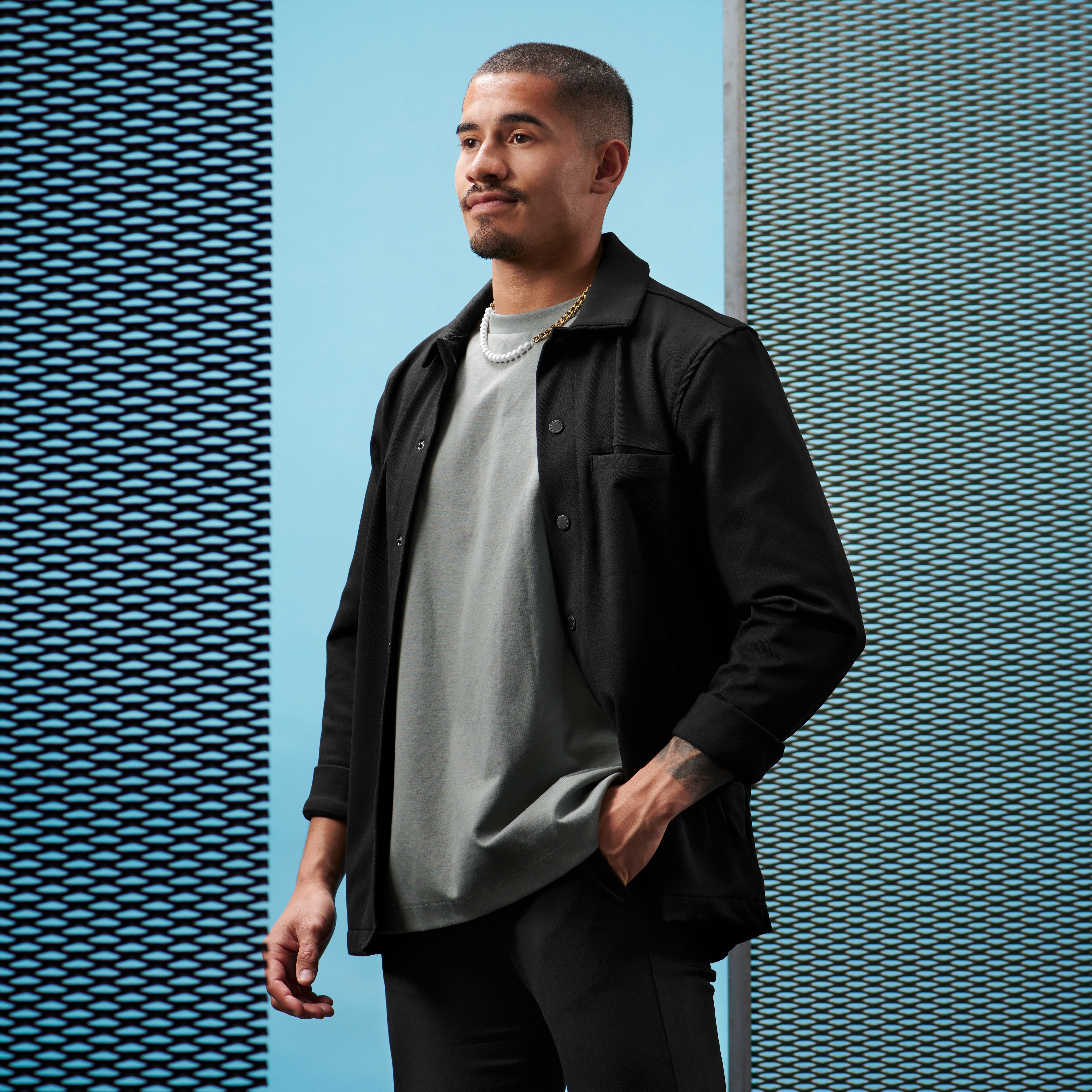 Collana Charlie Amager con catena color oro e perline - 6