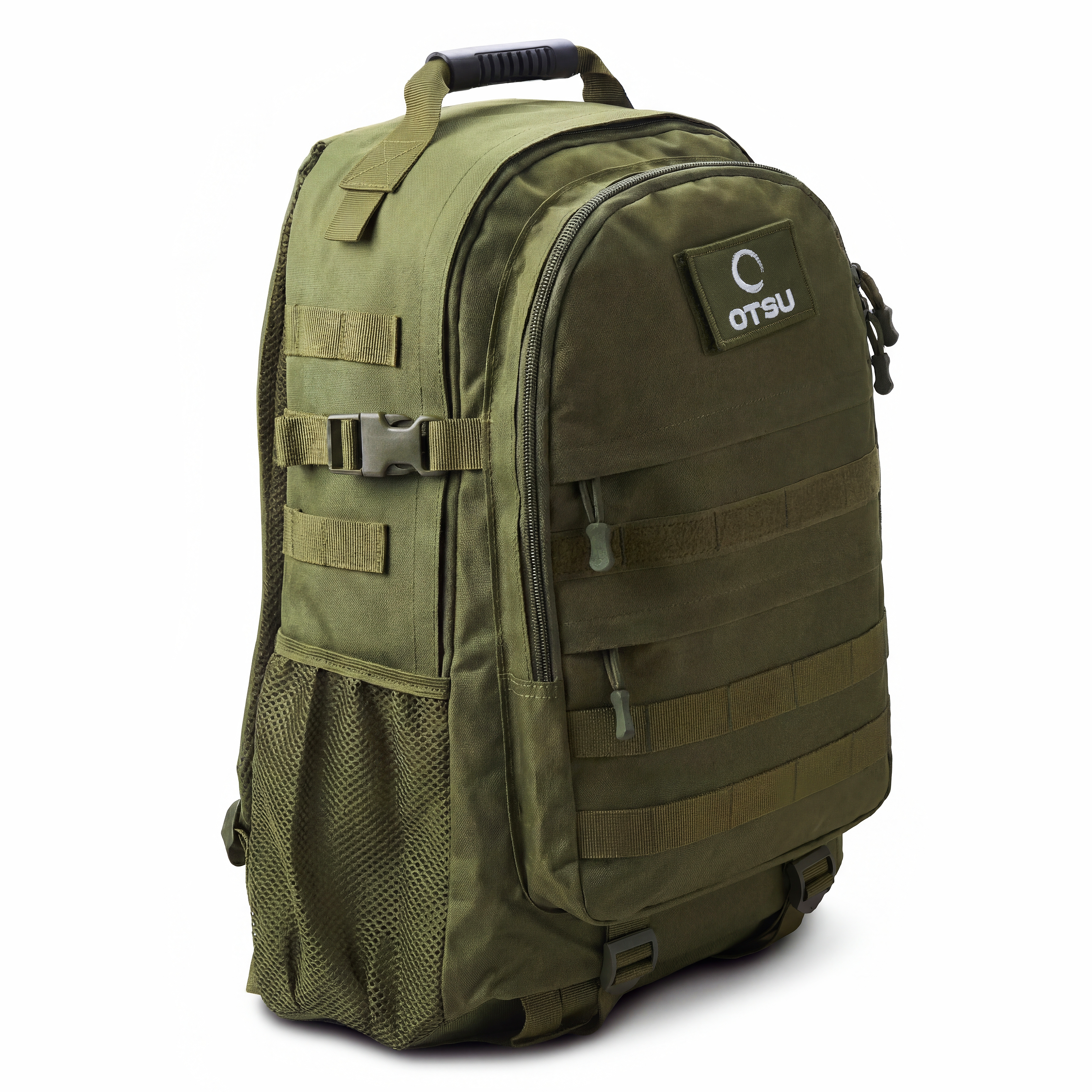Expedition | Armygrüner taktischer Rucksack mit 35 L Volumen und mehreren Fächern sowie Patch-Fläche - 2