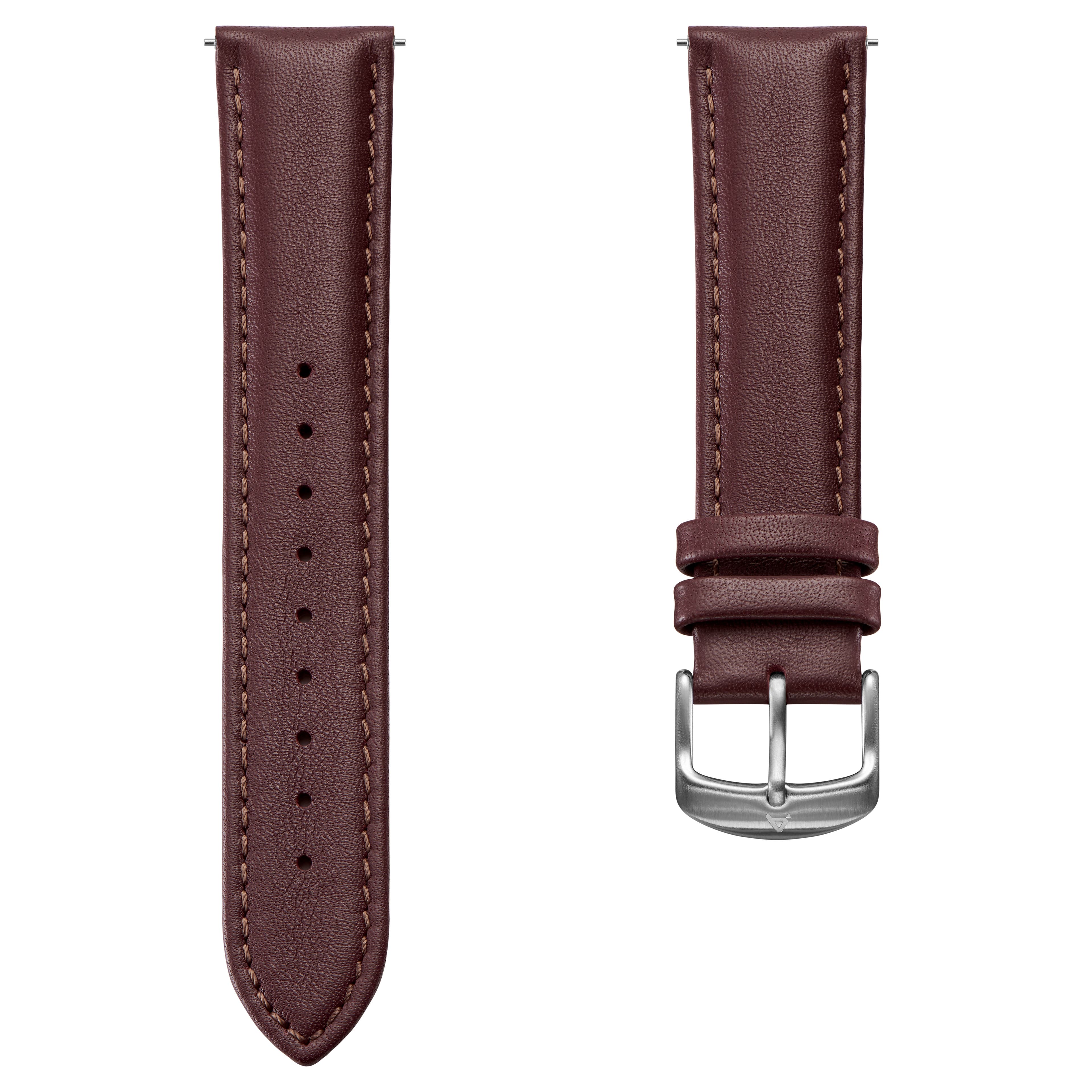 Brown Genuine Leather Quick-release Watch Straps