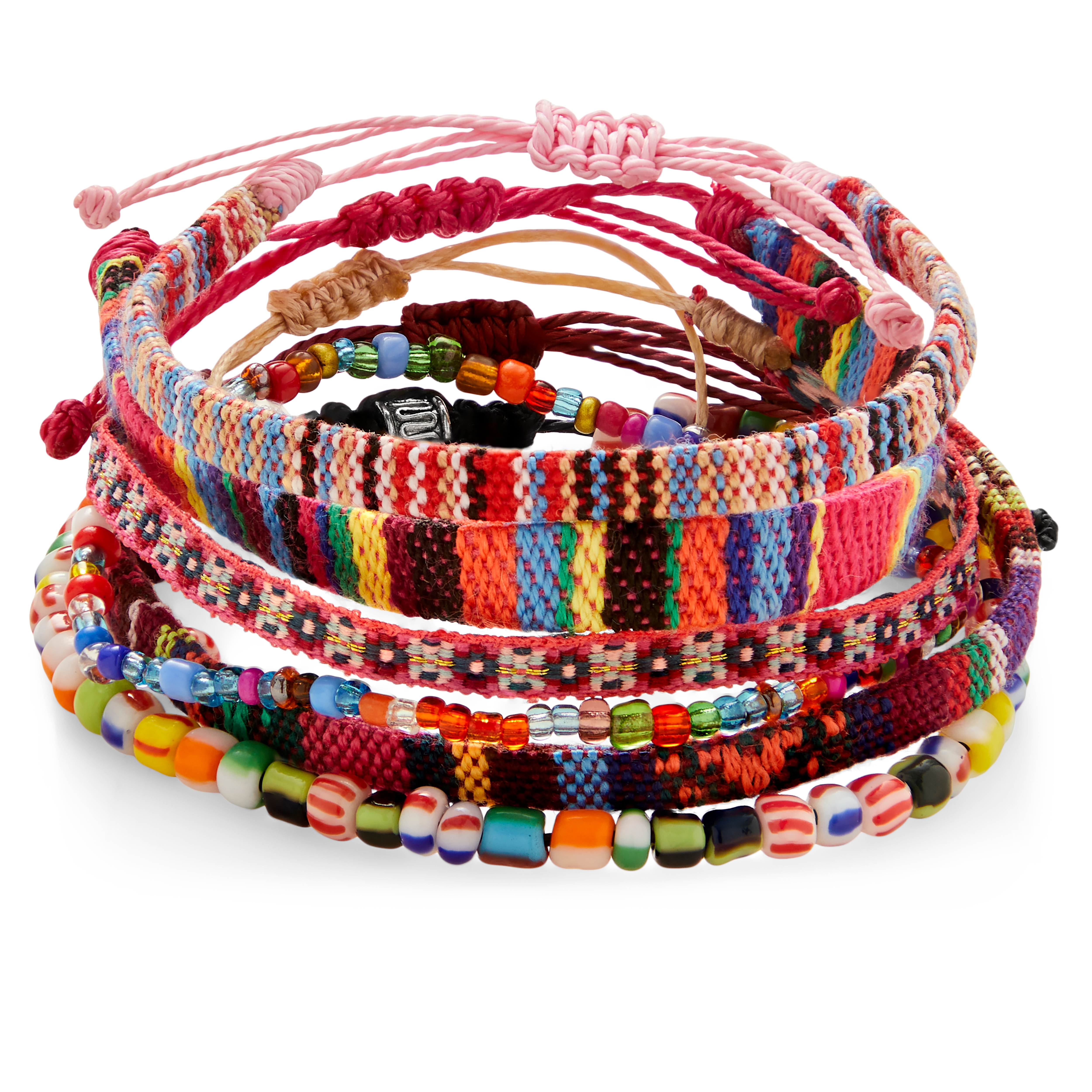 Amalfi | Ragusa Set de 6 bracelets rose pâle