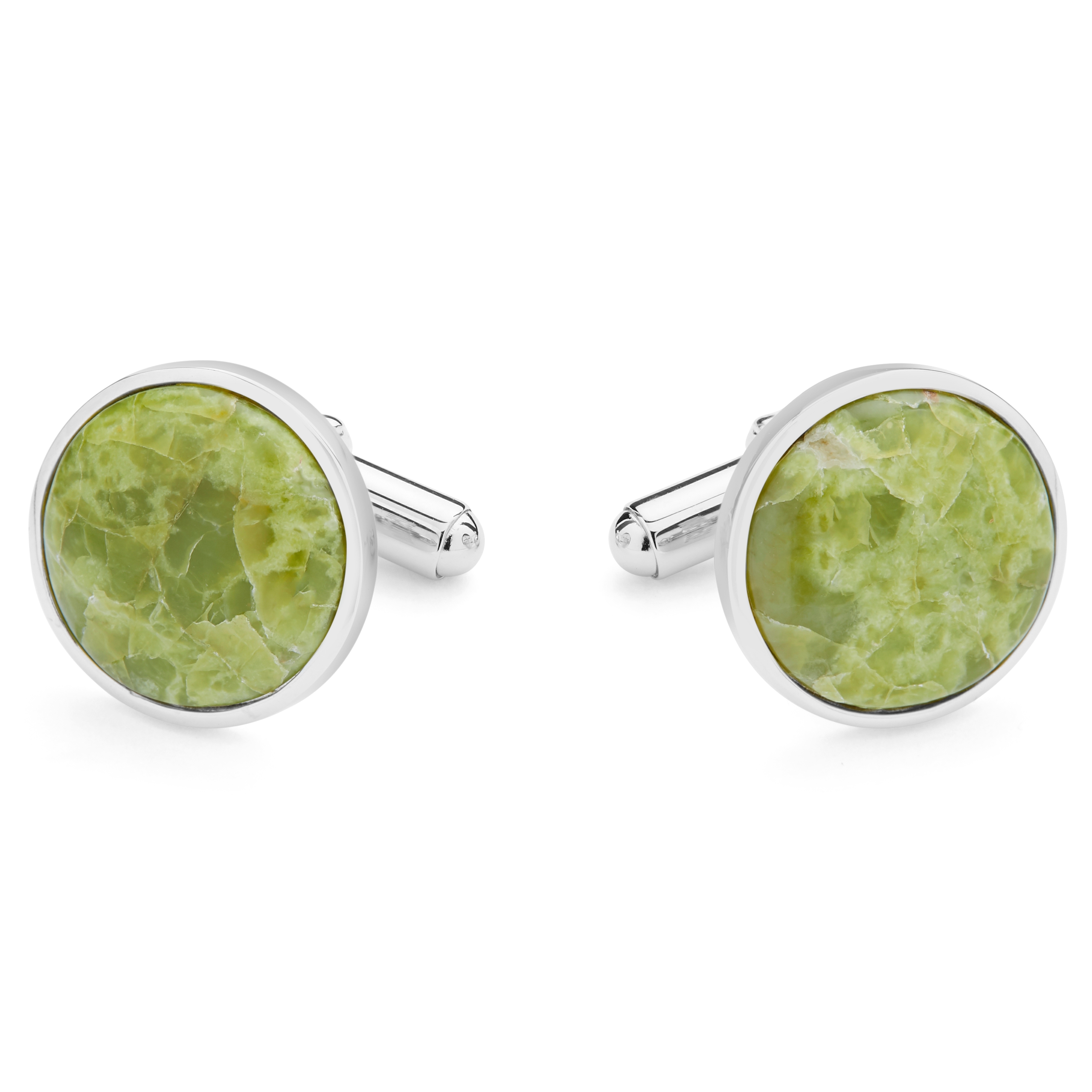 Grøn Opalit 925s Nils Manchetknapper - 1