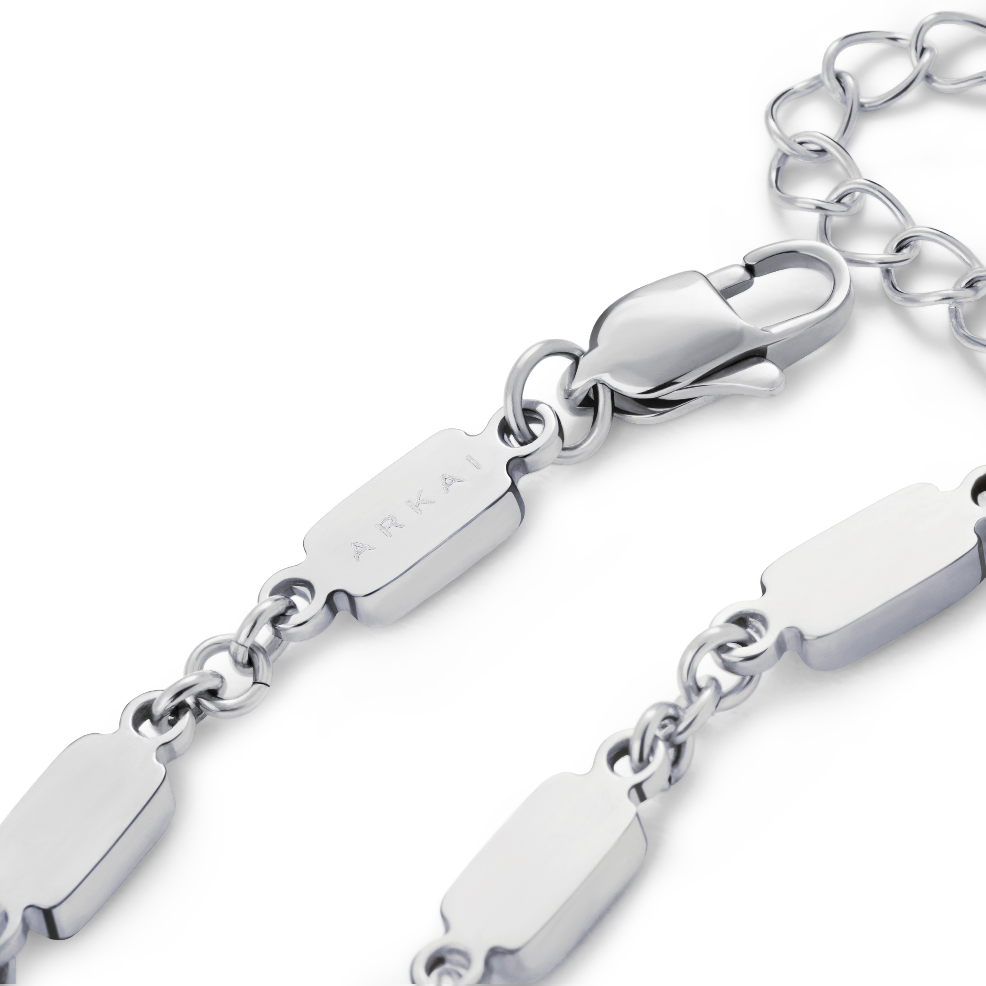 Prism | Bracciale color argento con pietre verdi in vetro cristallo - 6