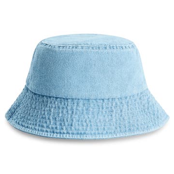Lacuna | Jasny sprany dżinsowy kapelusz bucket hat