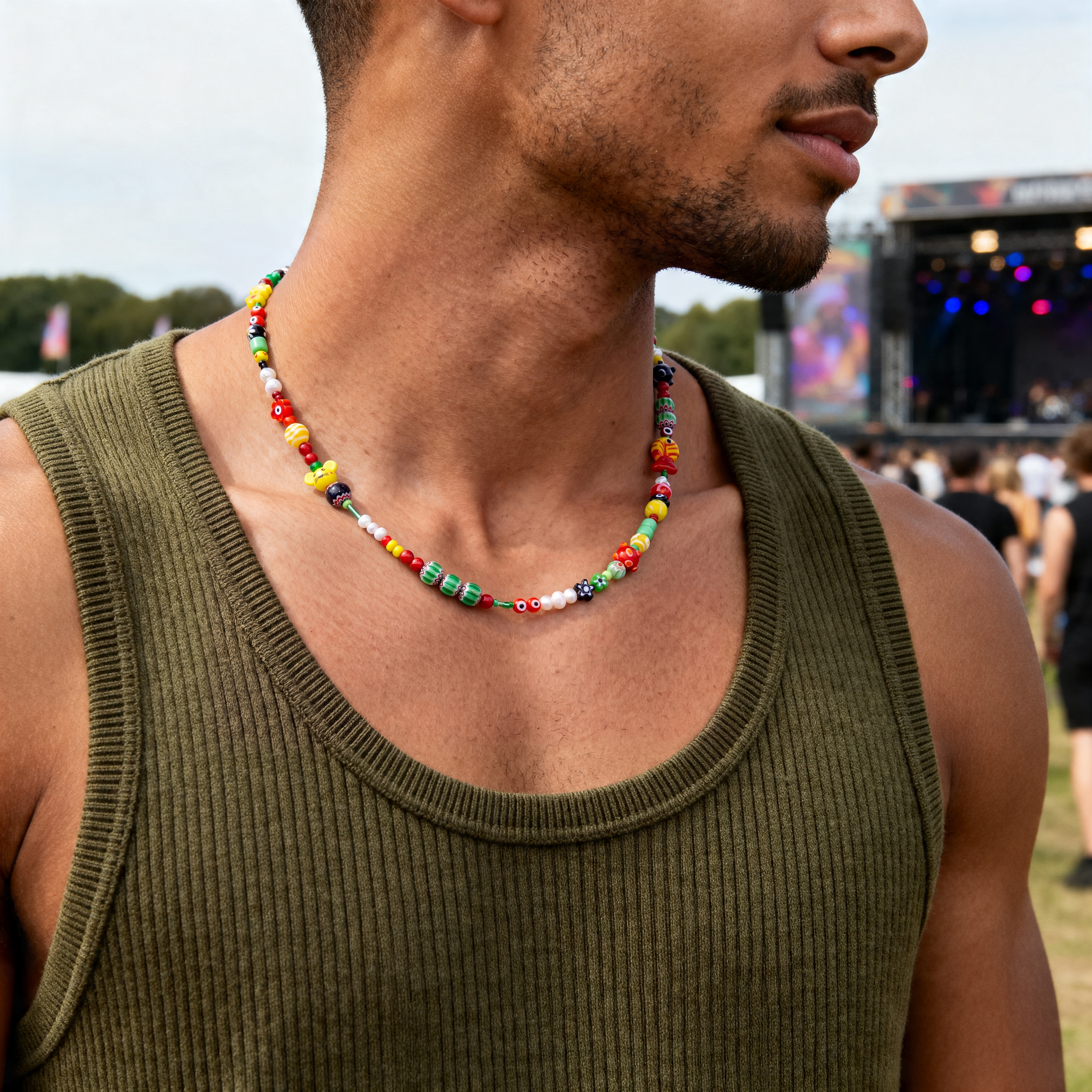 Pearlmania | Collier Multicolore Fiesta Bazaar - 4