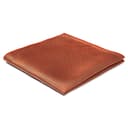 Cognac Polka Dot Silk Pocket Square Cognac Polka Dot Silk Pocket Square