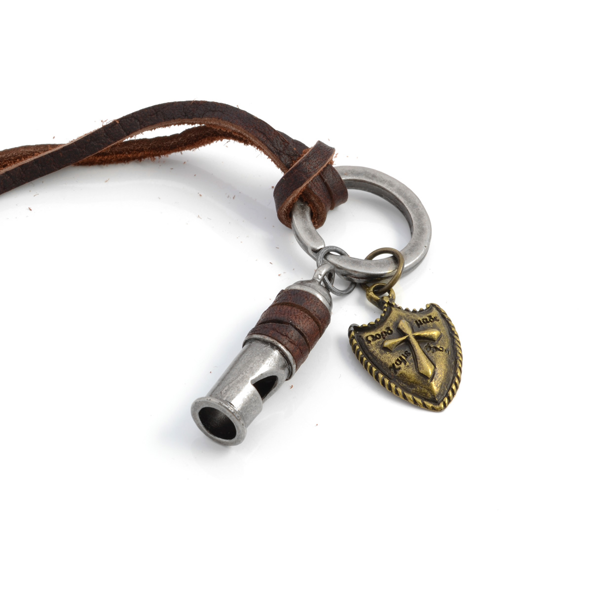 Кожено колие с гилза и щит - 2