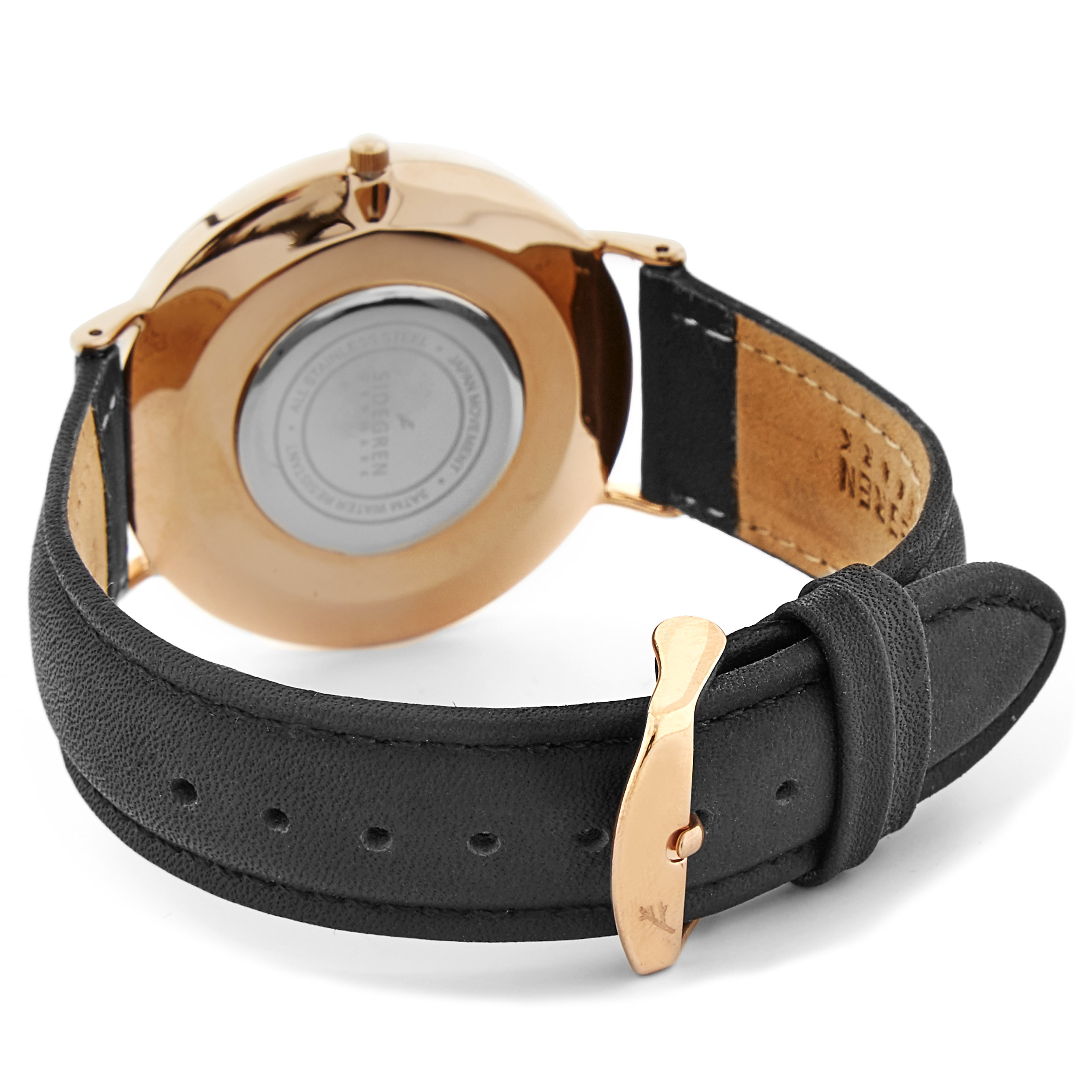 Rosegold & Black Nivil Watch - 4