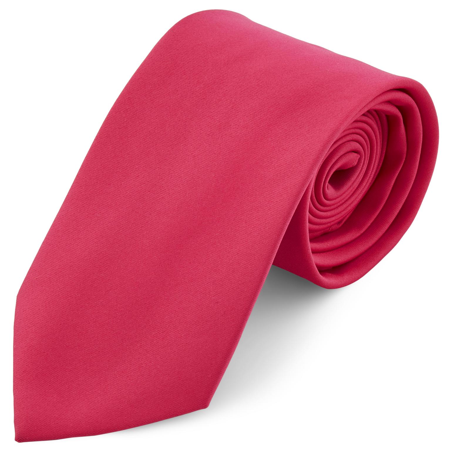 Cravatta basic 8 cm rosa acceso Cravatta basic 8 cm rosa acceso