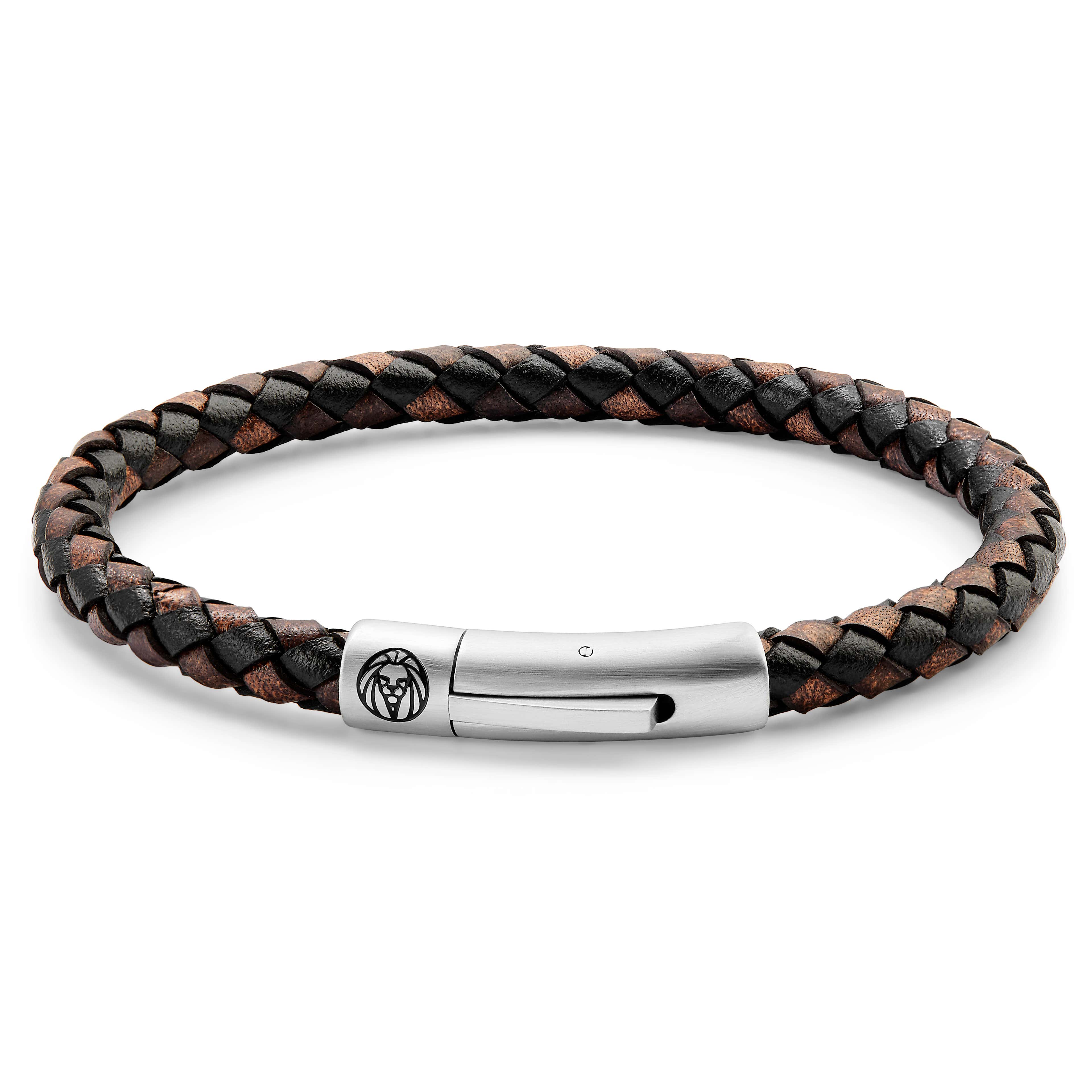 Collins 6 mm Vintage and Black Leather Bracelet - 1 - primary thumbnail small_image gallery