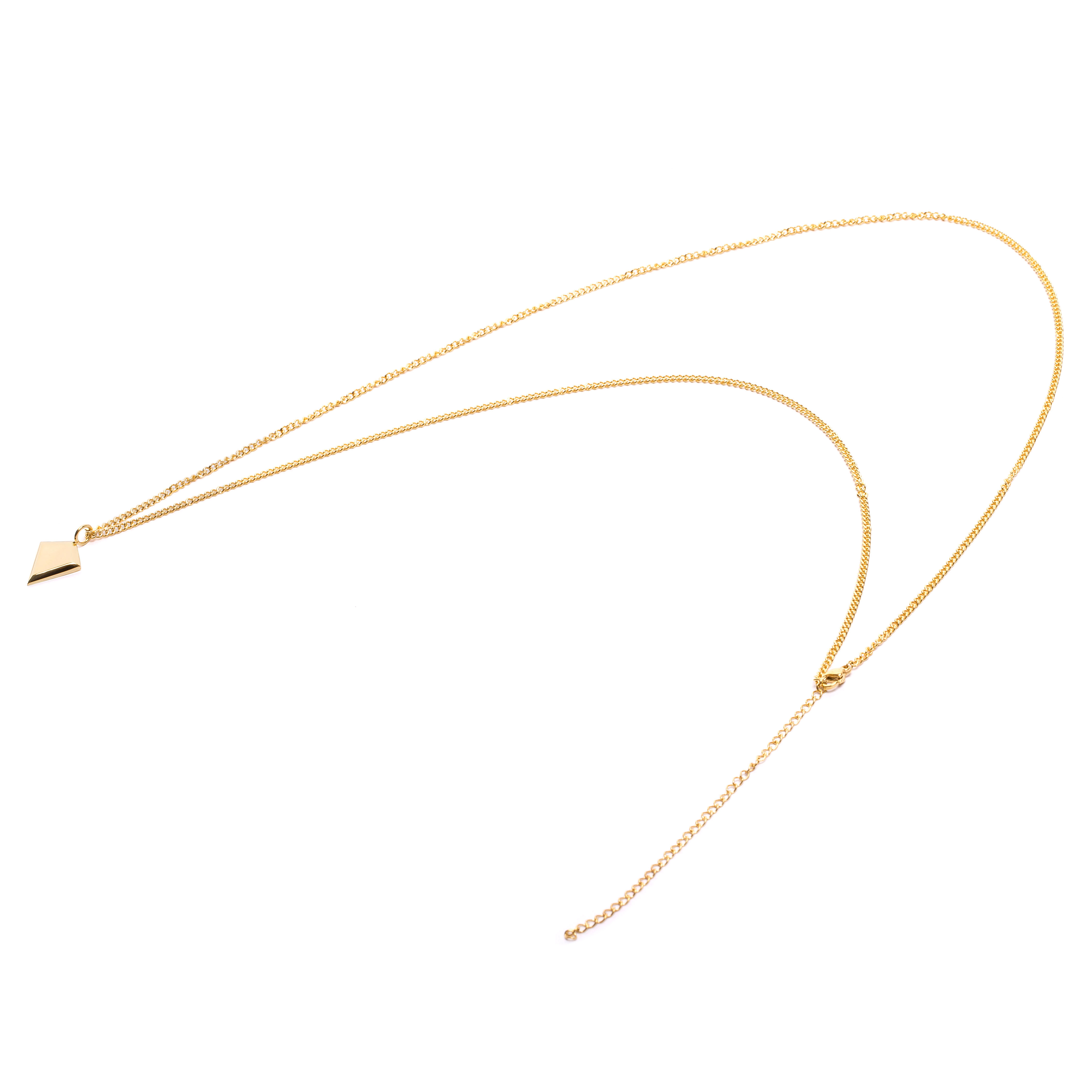 Iconic | Gold-Tone Stainless Steel Arrowhead Necklace - 6