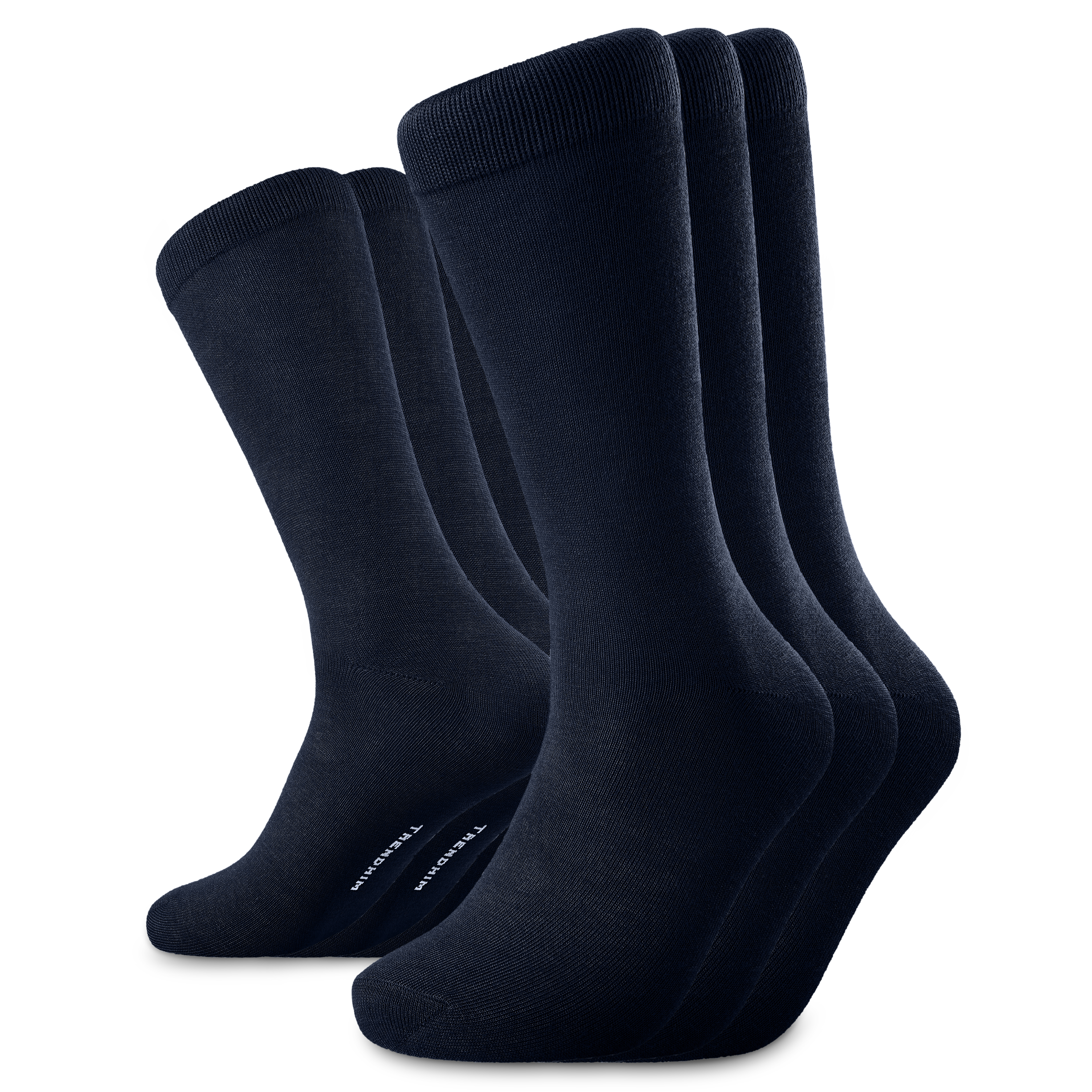 TrueFeel | Lot de 3 paires de chaussettes bleu marine en bambou