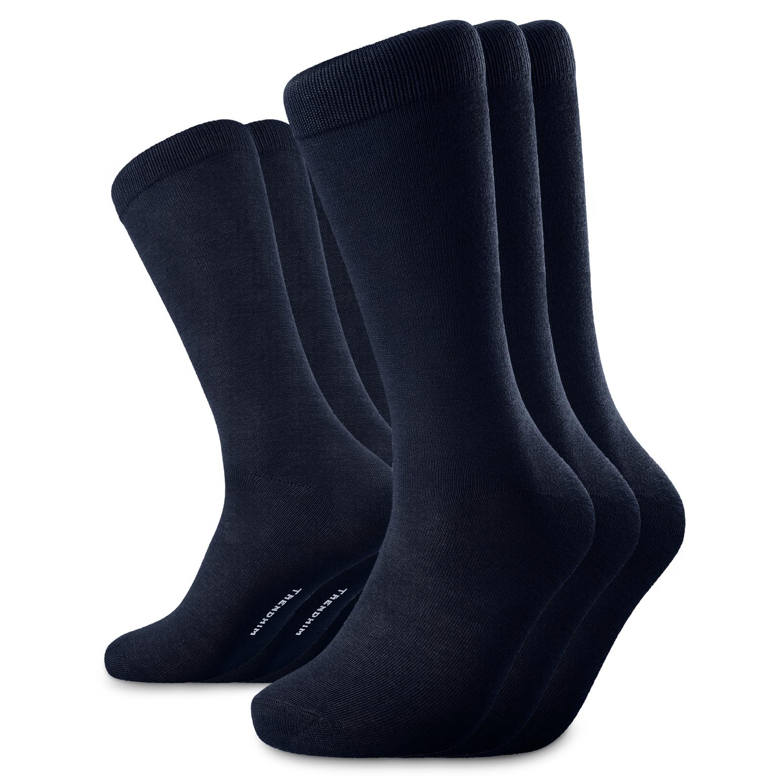 TrueFeel | Meias Curtas Comfort Azul-marinho em Bambu - Lote de 3 TrueFeel | Meias Curtas Comfort Azul-marinho em Bambu - Lote de 3