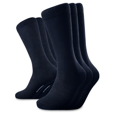 TrueFeel | Lot de 3 paires de chaussettes bleu marine en bambou TrueFeel | Lot de 3 paires de chaussettes bleu marine en bambou