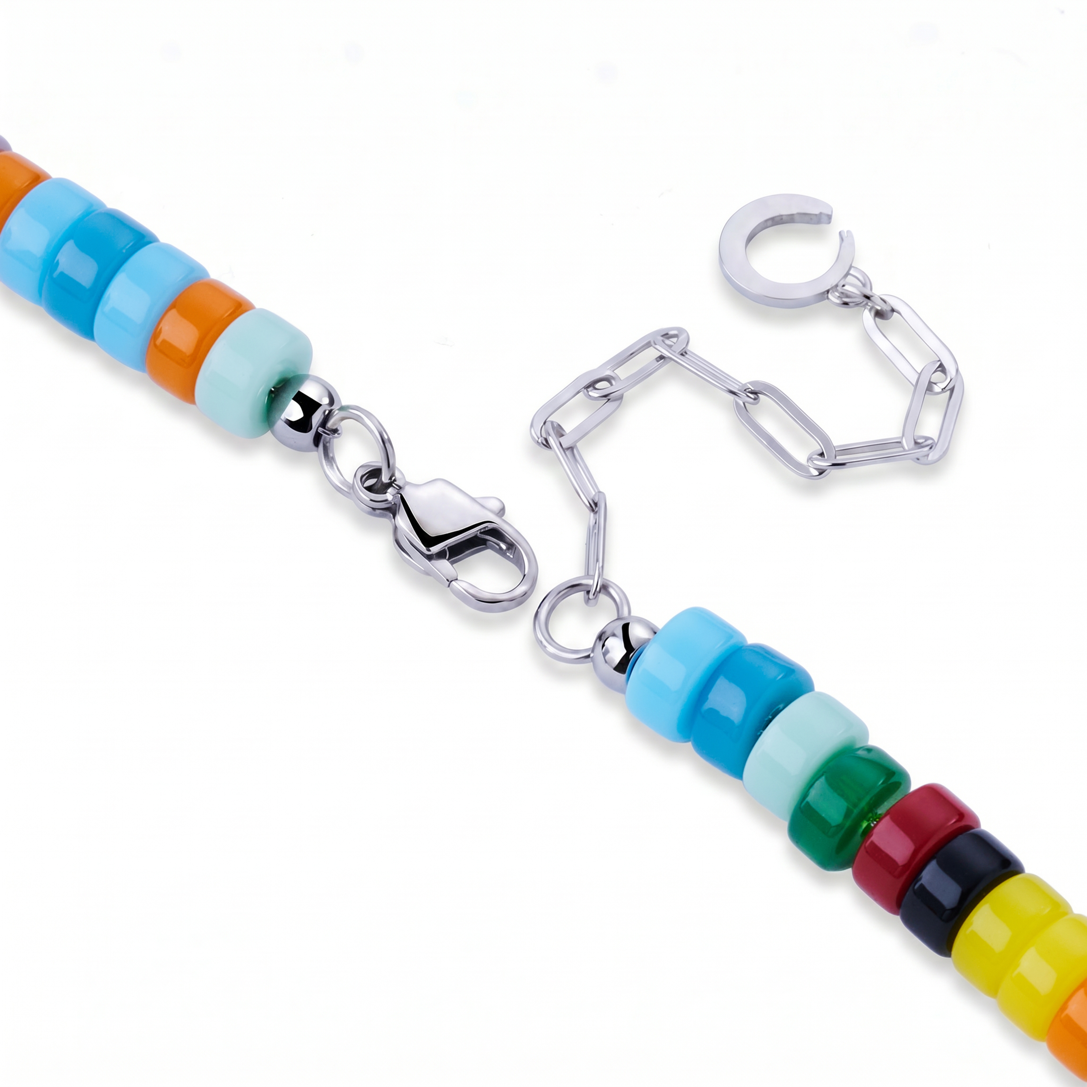 Pearlmania | Collar de cuentas de cristal multicolor Colour Wheel  - 3