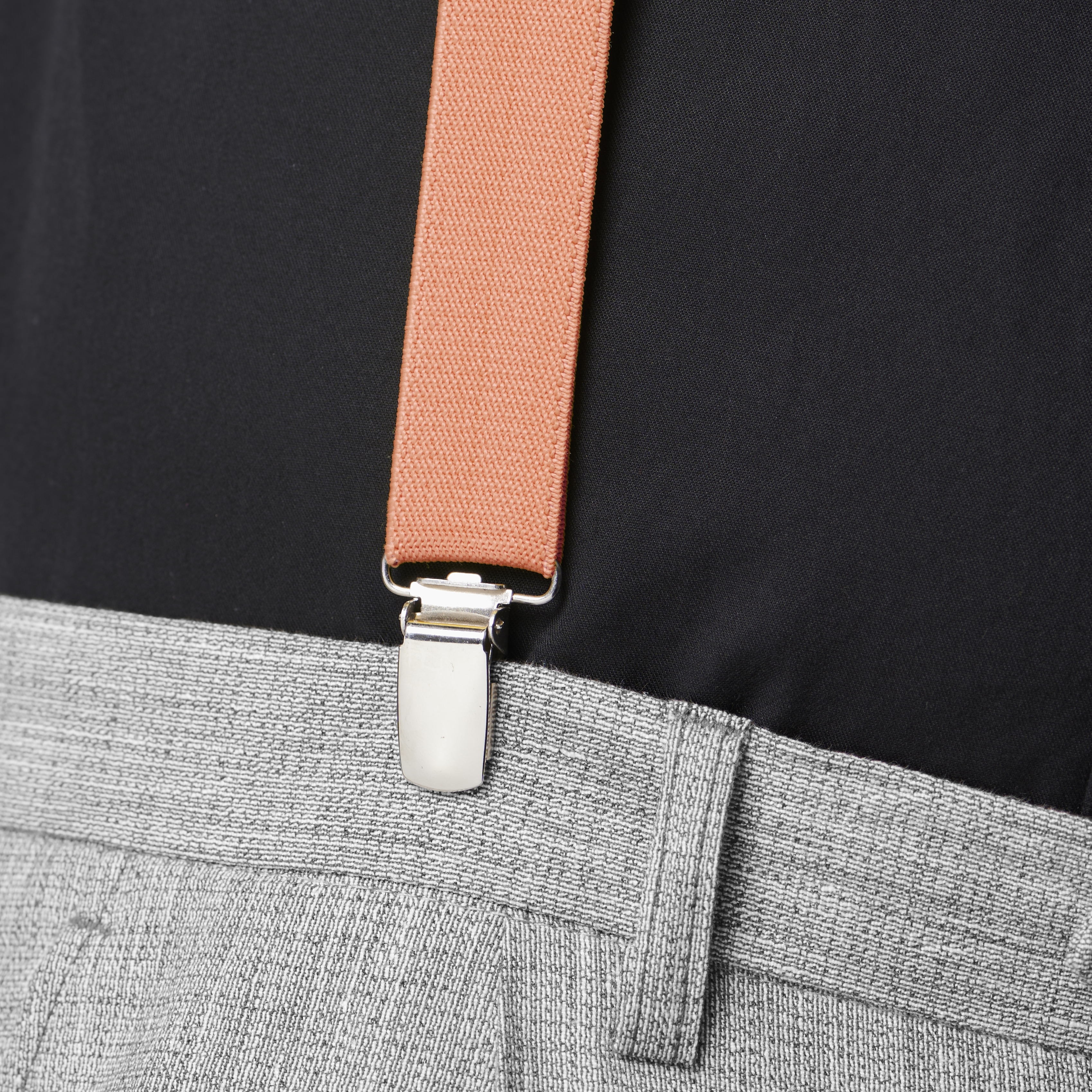 Coral Slim Clip-On Suspenders  - 4