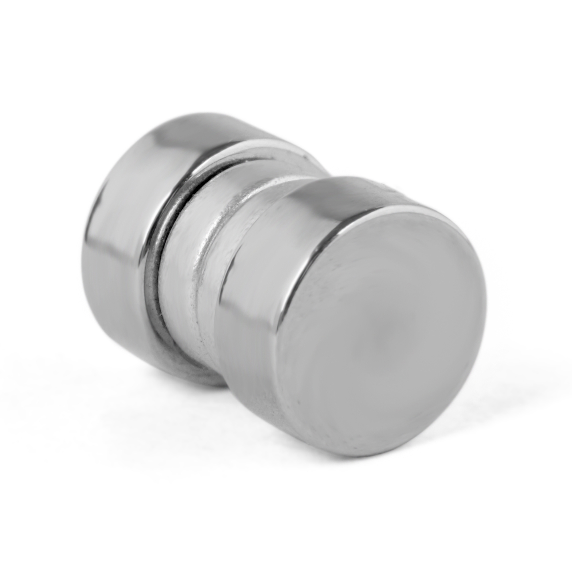 8 mm Transparante Kristallen Magnetische Oorbel - 3