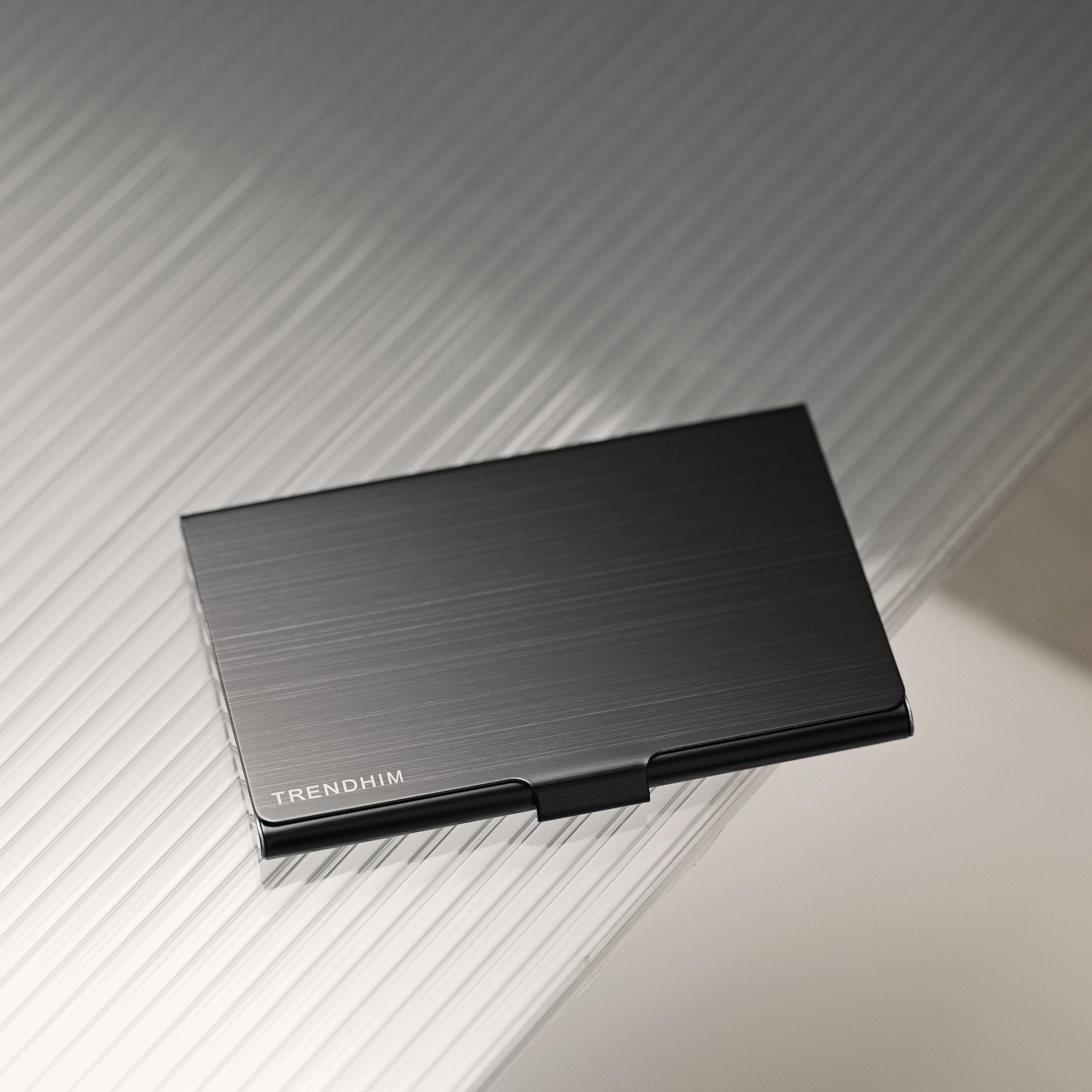 Black Stainless Steel Trendhim Card Holder - 3