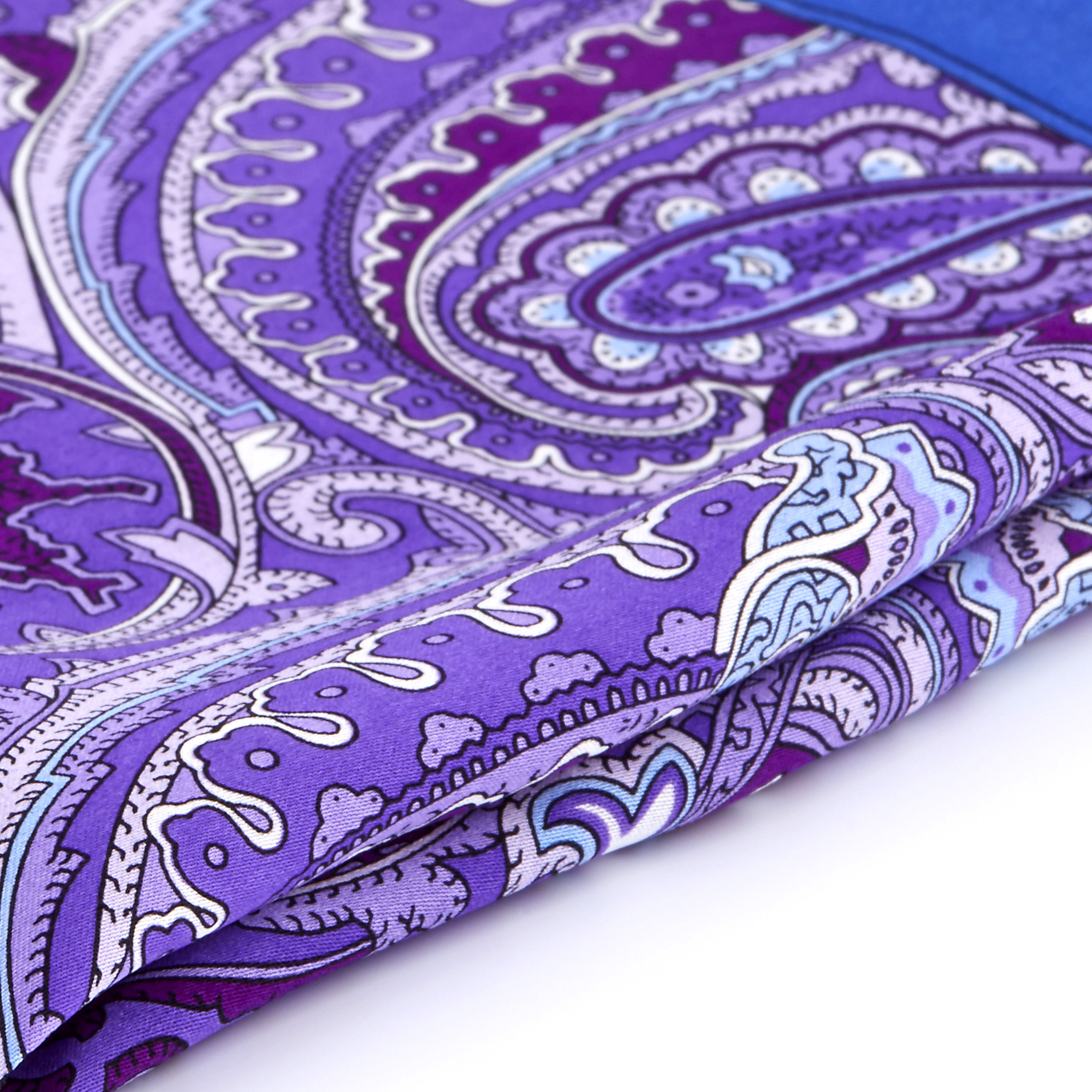 Baroque Purple Pocket Square, Silk - 2