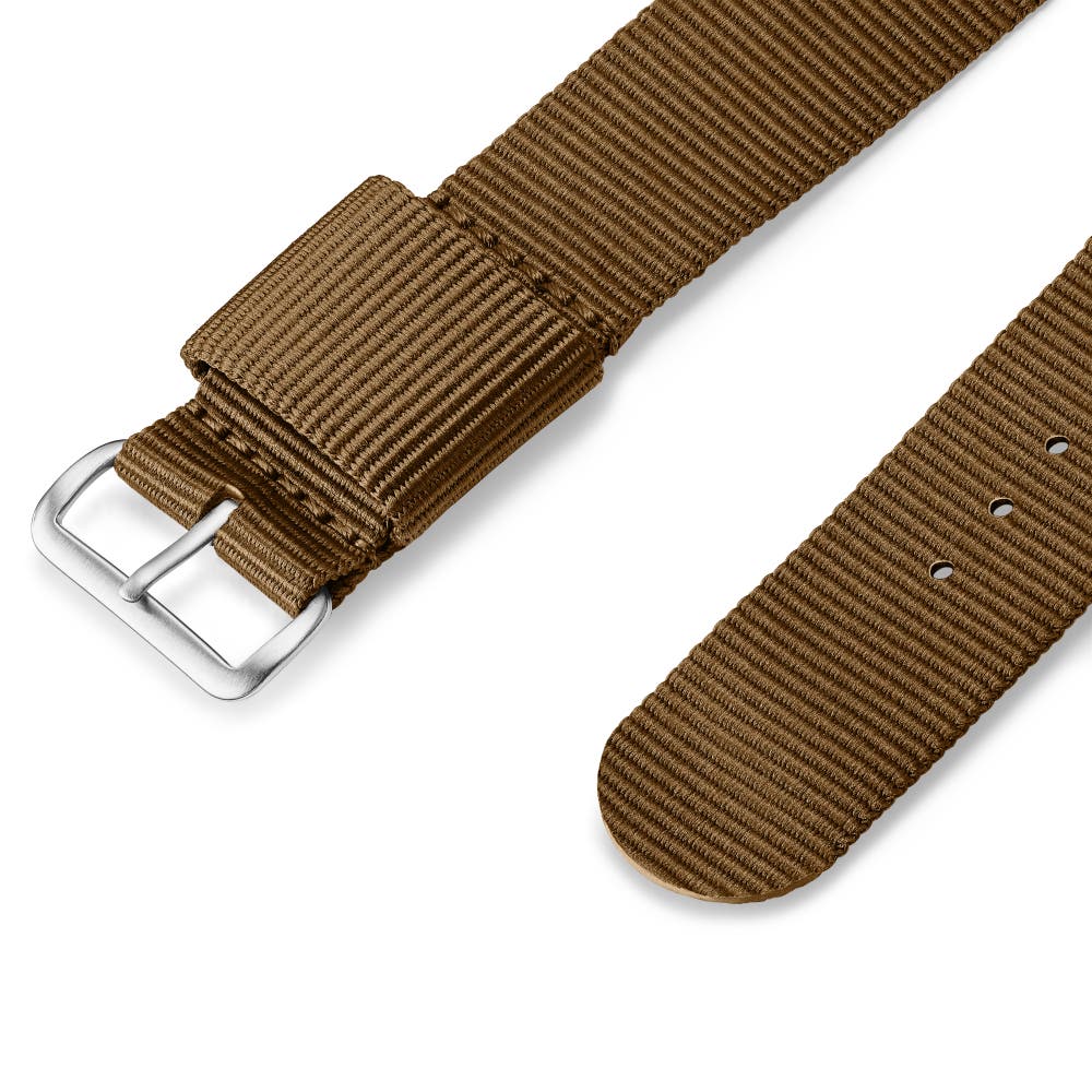 hover: Ryka | 4/5" (20 mm) Brown Nylon Watch Strap hover: Ryka | 4/5" (20 mm) Brown Nylon Watch Strap