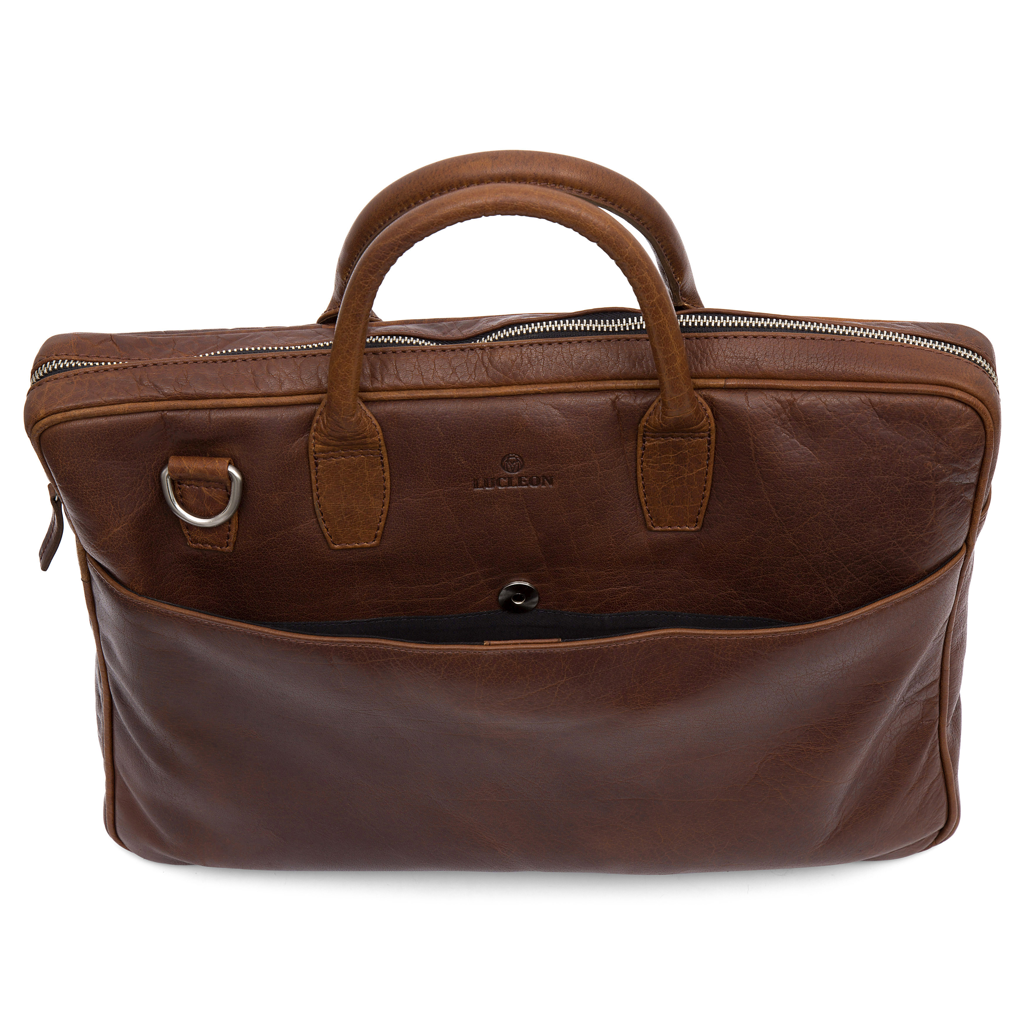 Ταμπά Δερμάτινη Τσάντα Laptop Montreal Slim Executive 15" - 11