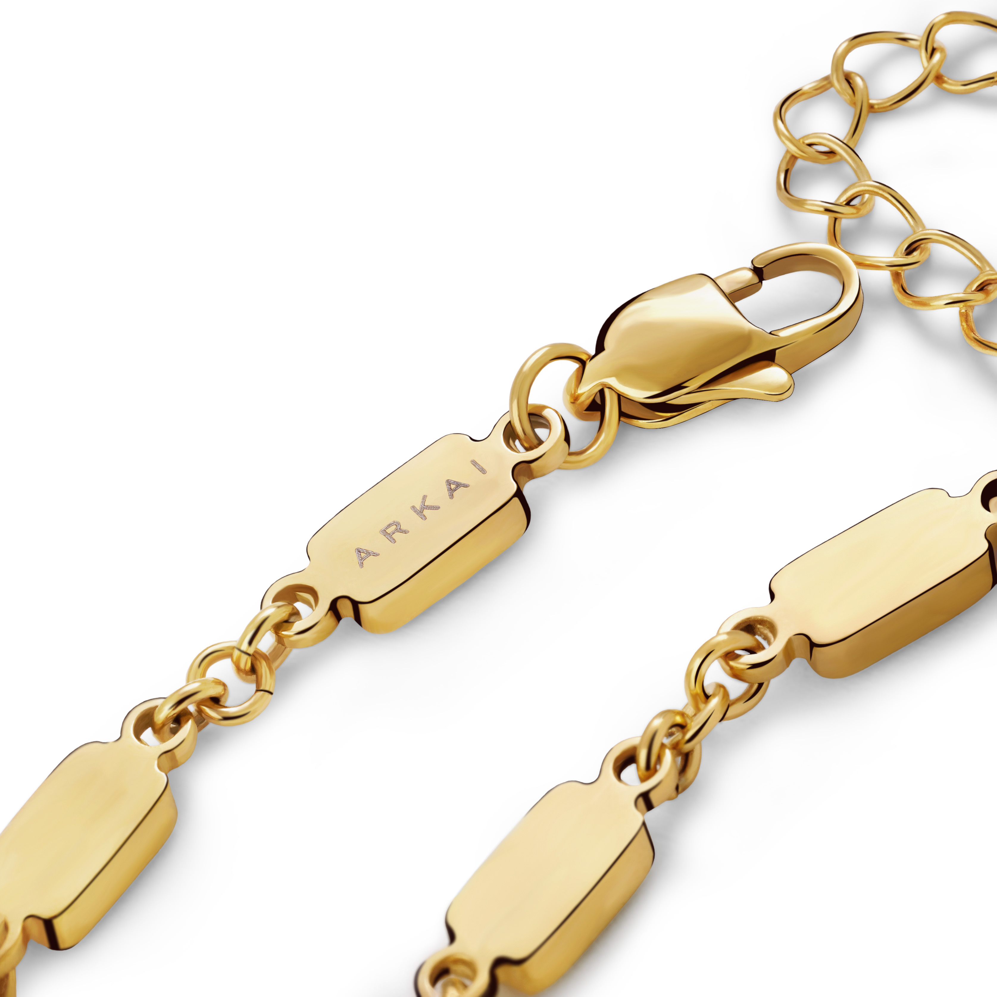 Prism | Multi-Colored Gold-Tone Crystal Glass Gemstone Bracelet - 5