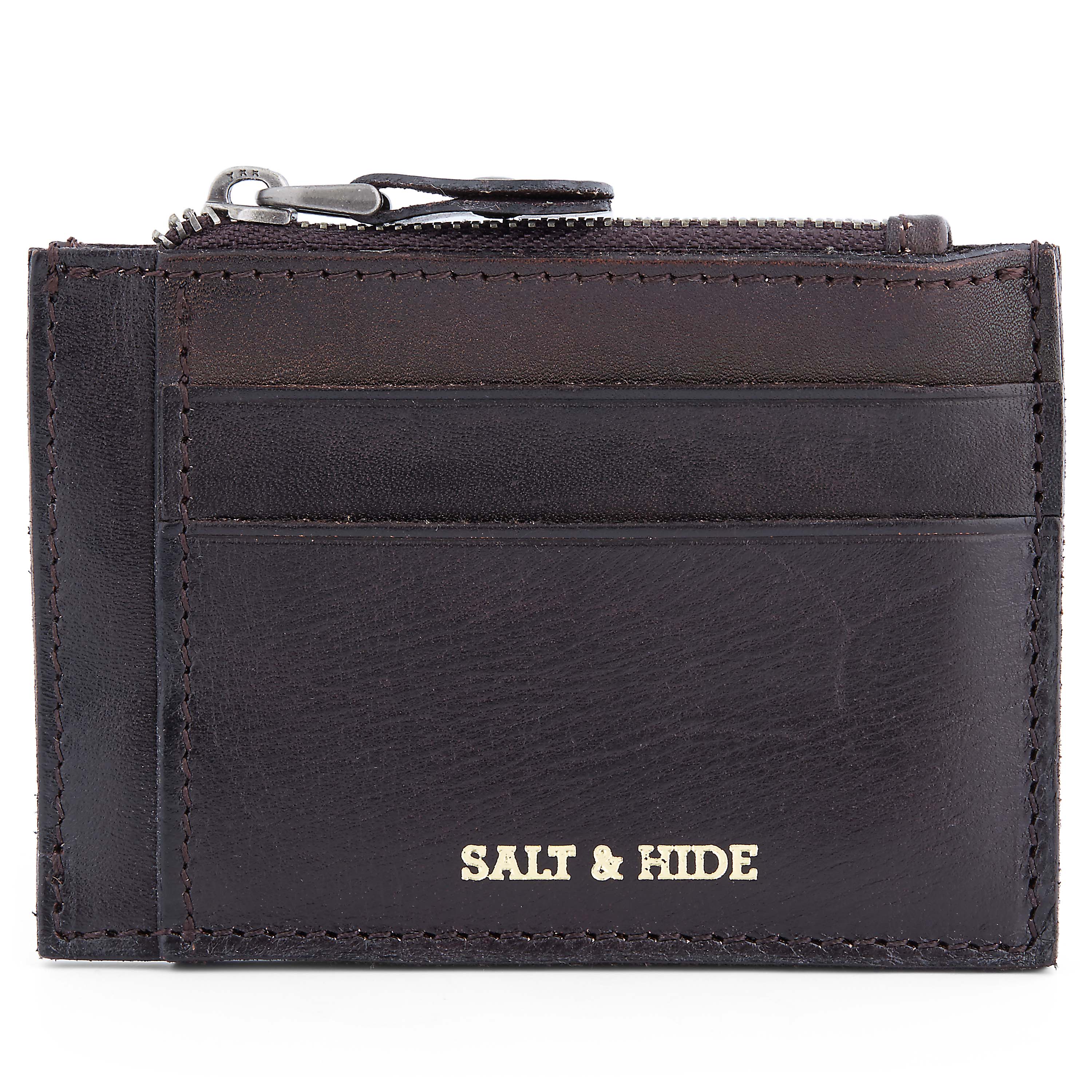 Donkerbruine Osias Leren Portemonnee - 3