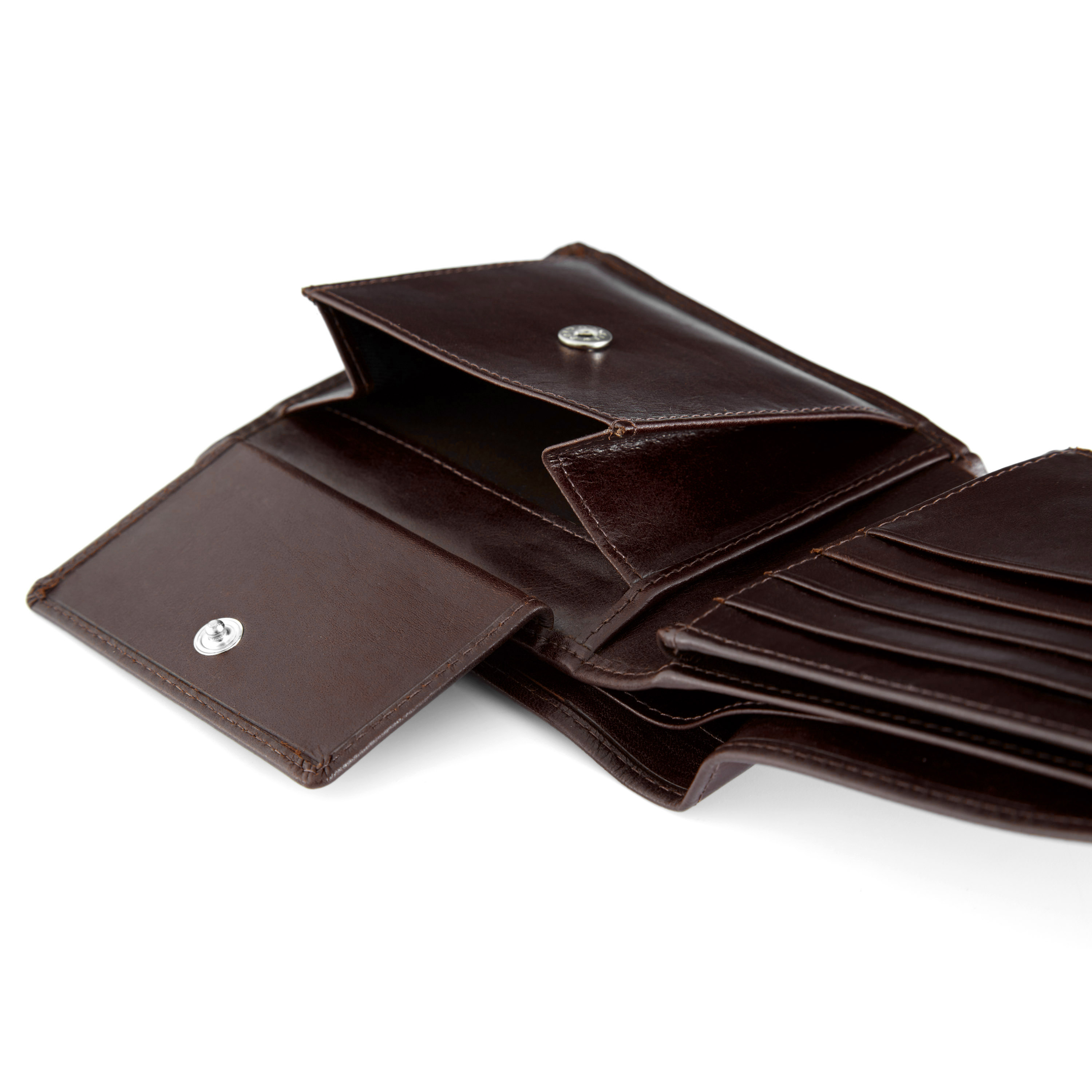 Dark Brown Tommy Jasper Leather Wallet - 13