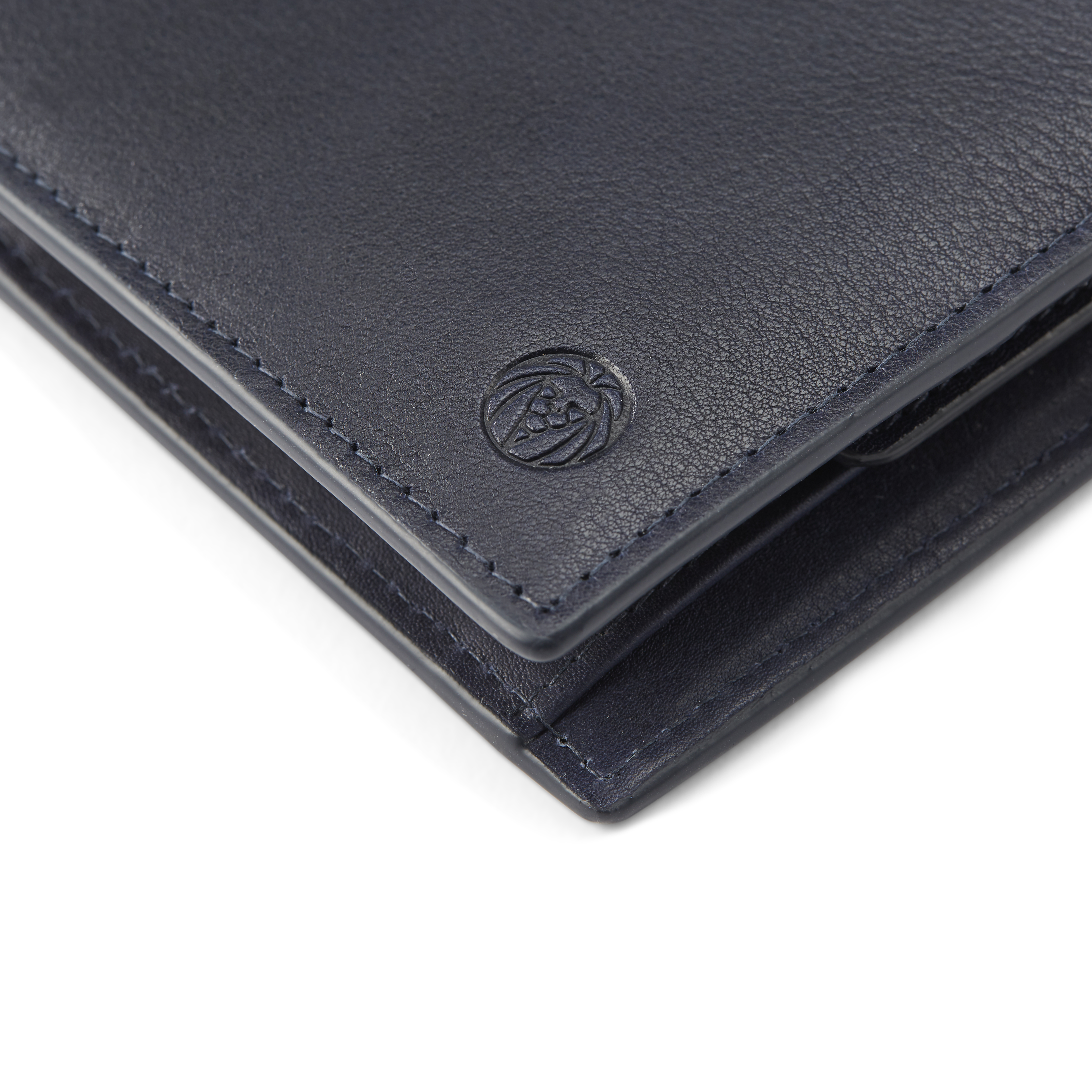 Lincoln | Navy Leather RFID-Blocking Wallet - 8