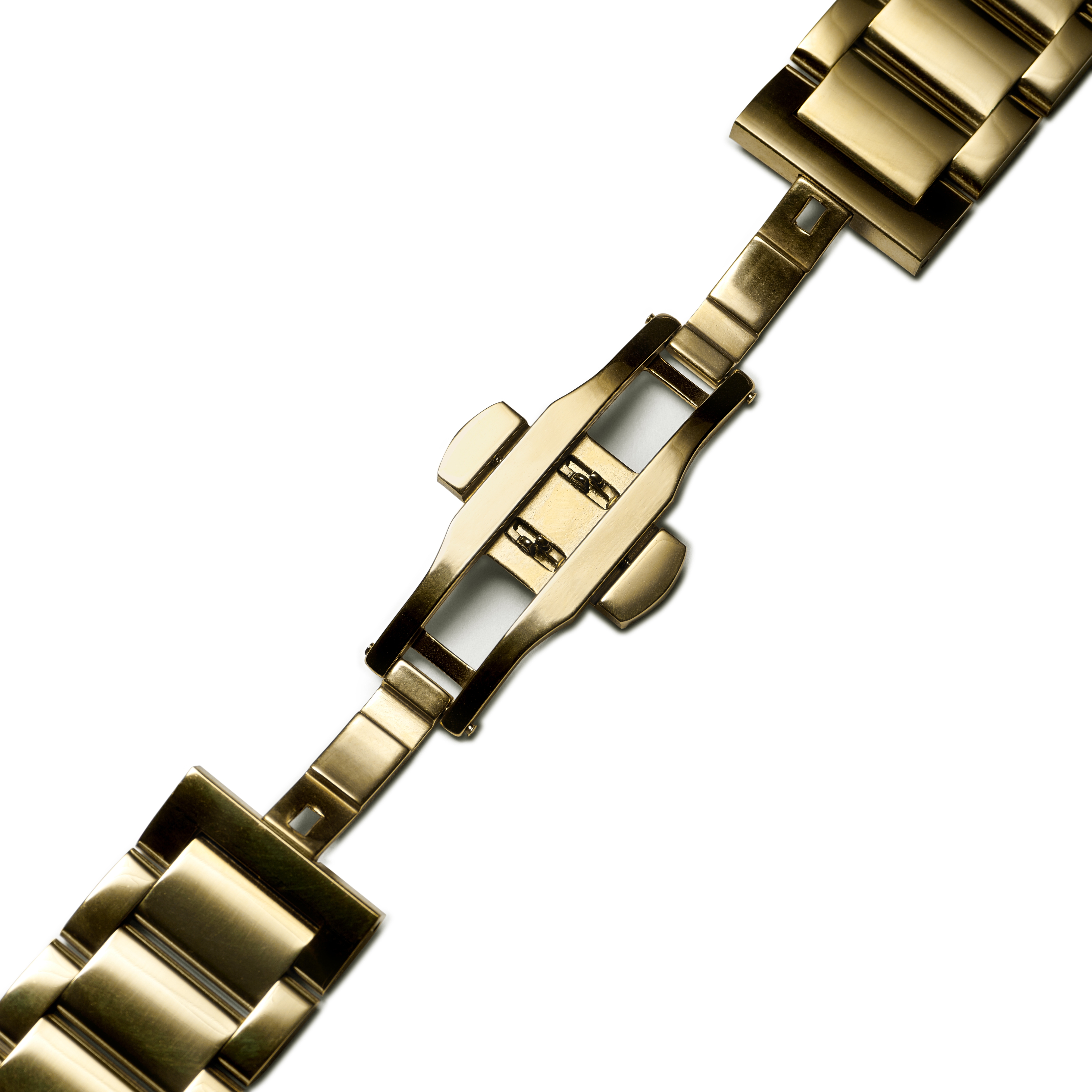 Uhrenarmband Edelstahl 18mm goldfarben - Schnellverschluss - 4