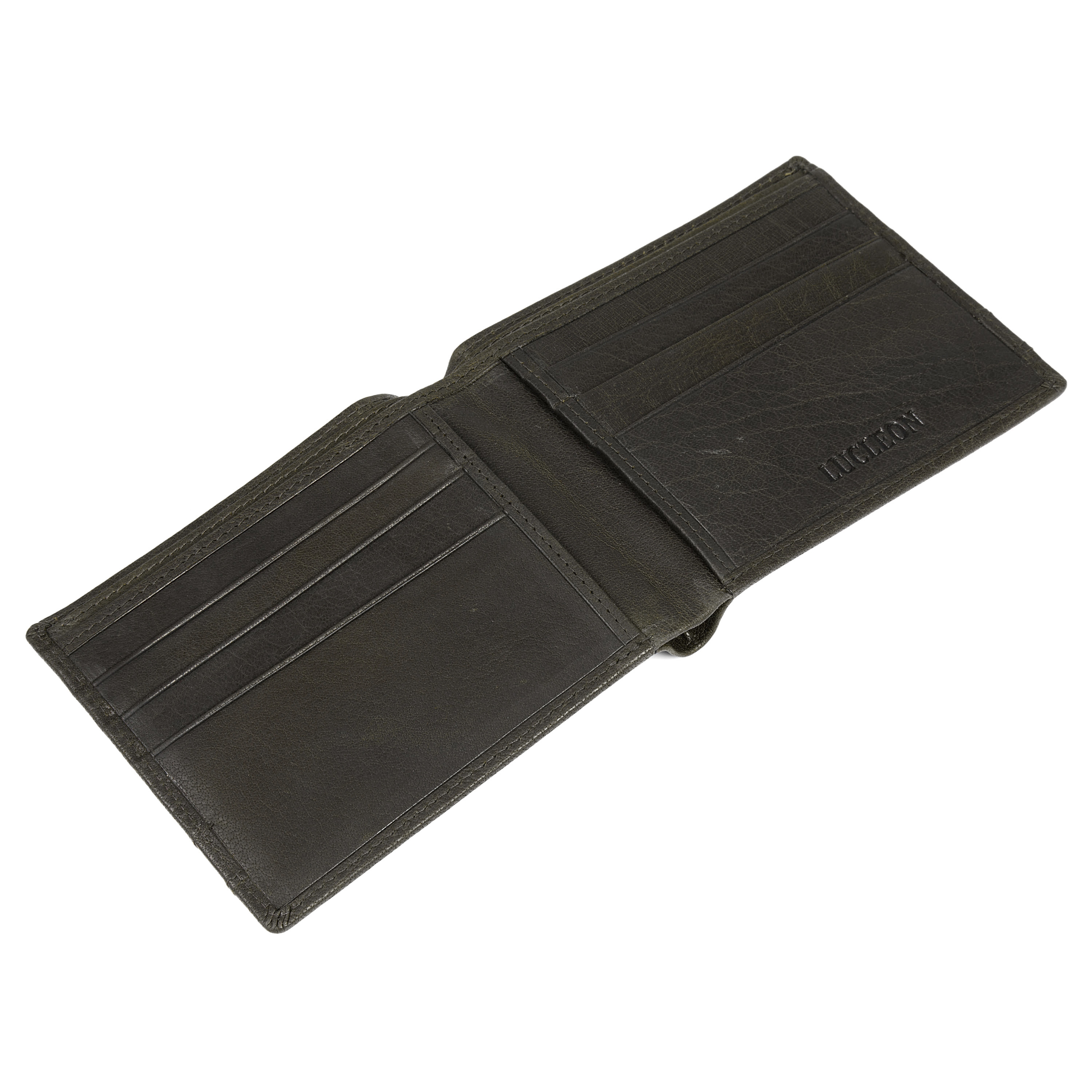 Cartera Montreal de lujo de cuero verde oliva RFID - 7