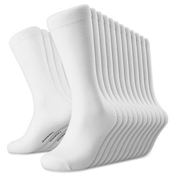 FreeFeel | Set van 12 paar witte bamboe sokken FreeFeel | Set van 12 paar witte bamboe sokken