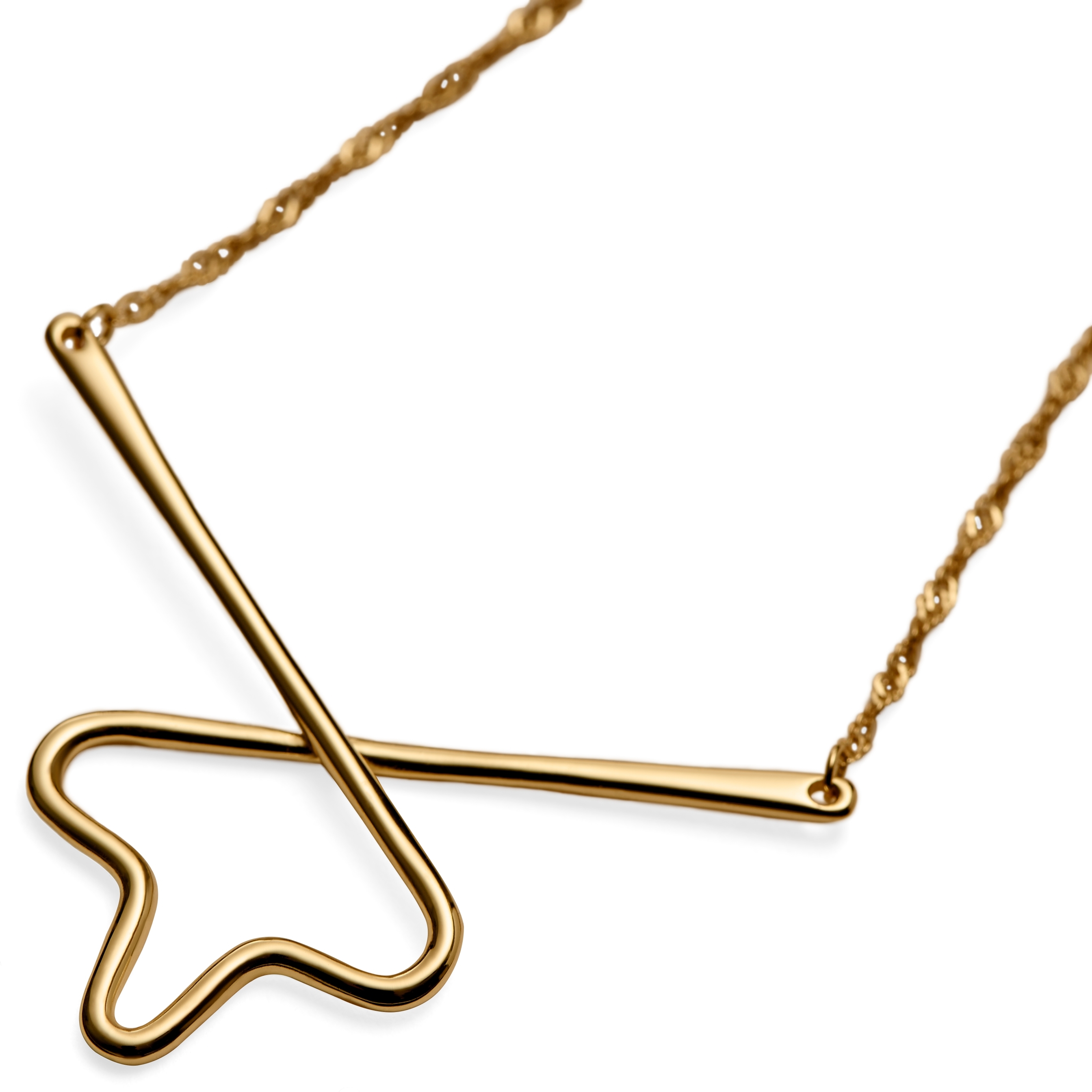 Gold Crinkle 925s Tie Chain - 3