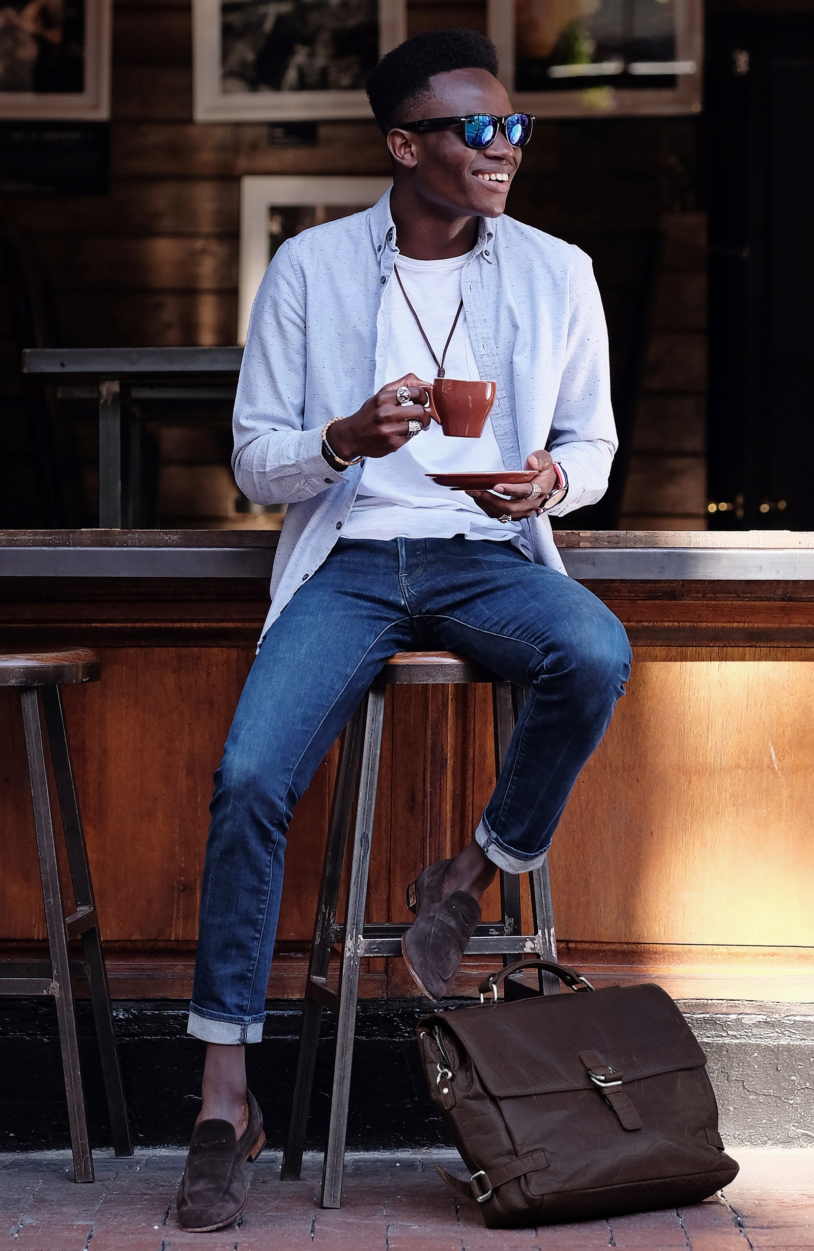 Montreal Luksus Brun Skinnveske - 4