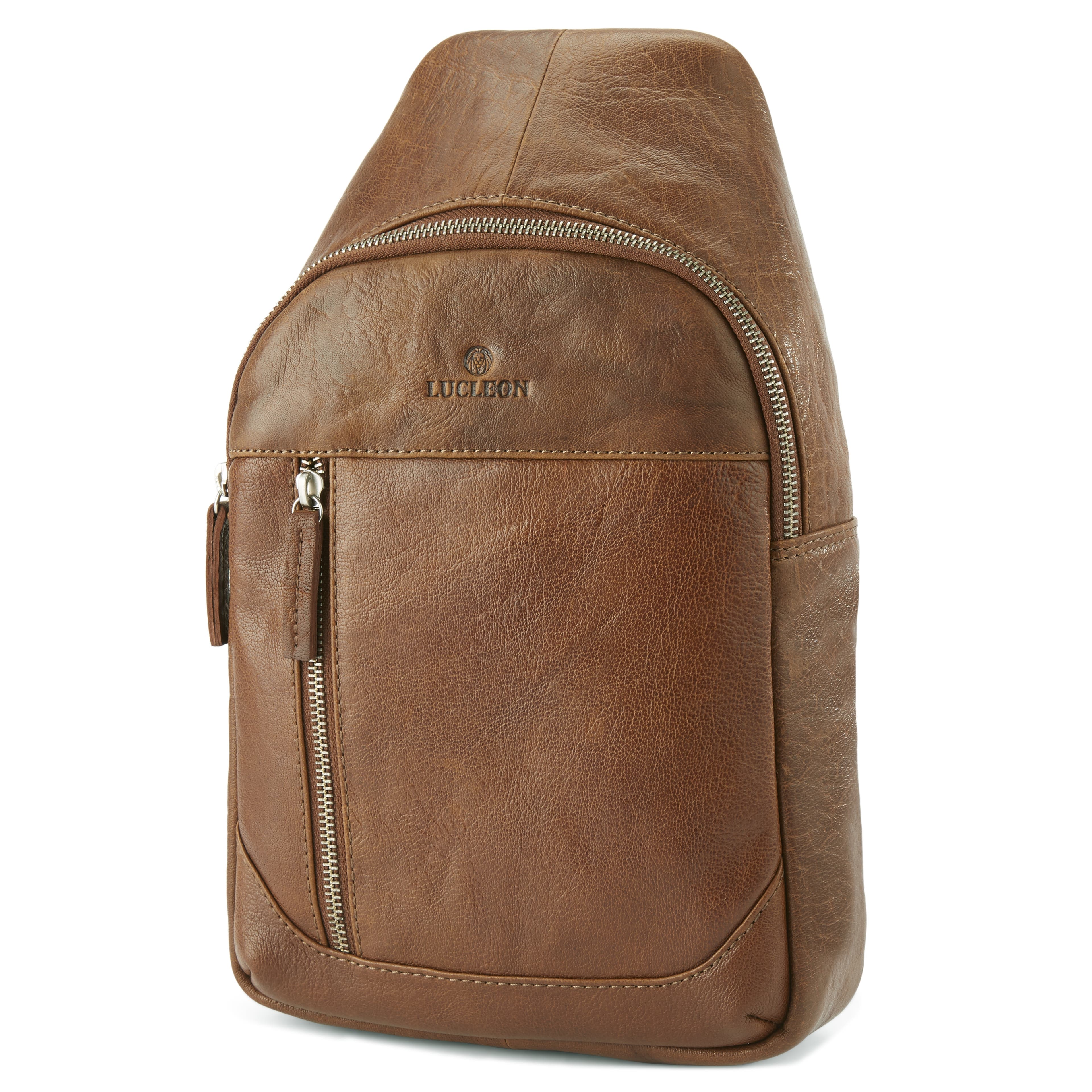 California | Mini Tan Leather Sling Bag