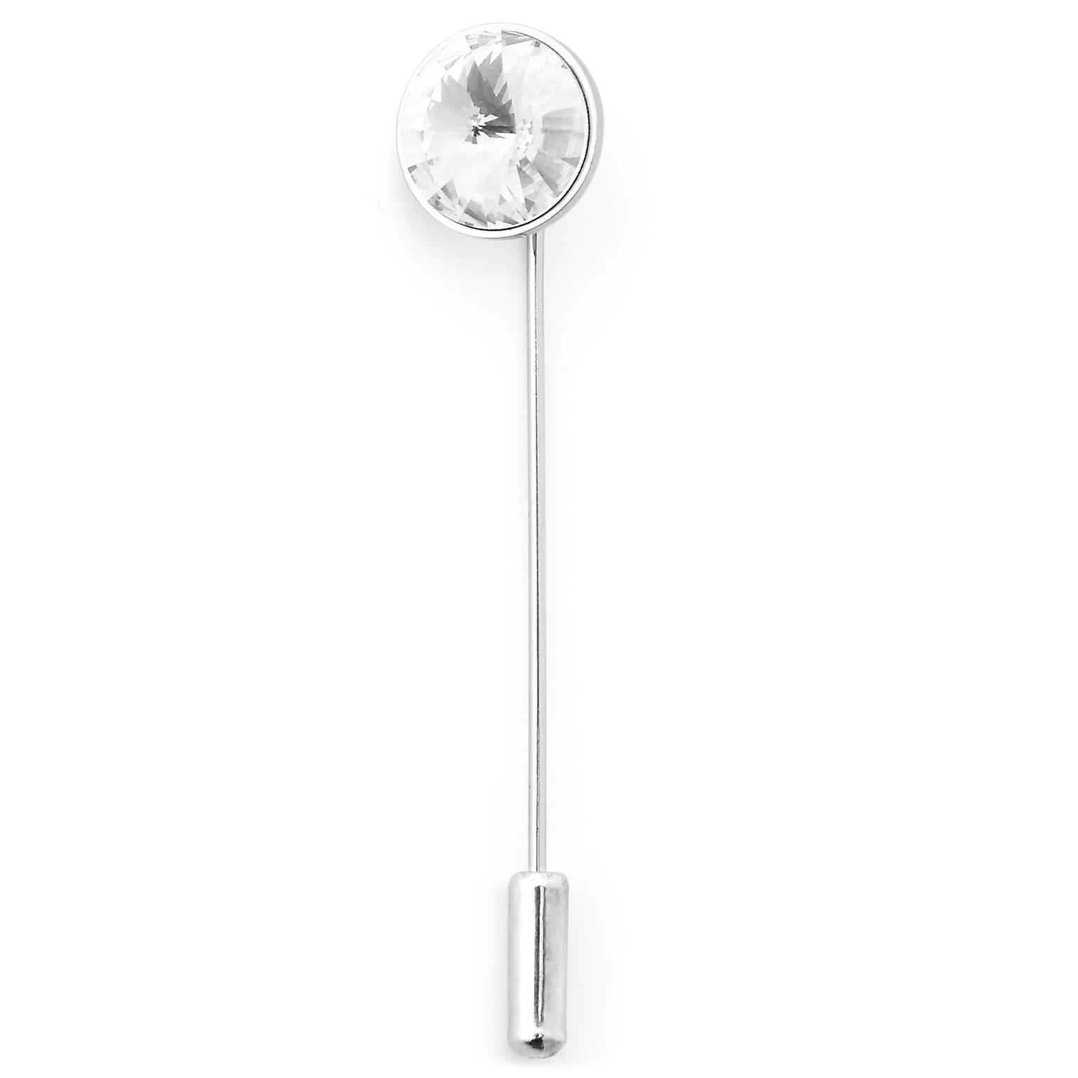 Glamorous Silver-Tone Lapel Pin Glamorous Silver-Tone Lapel Pin