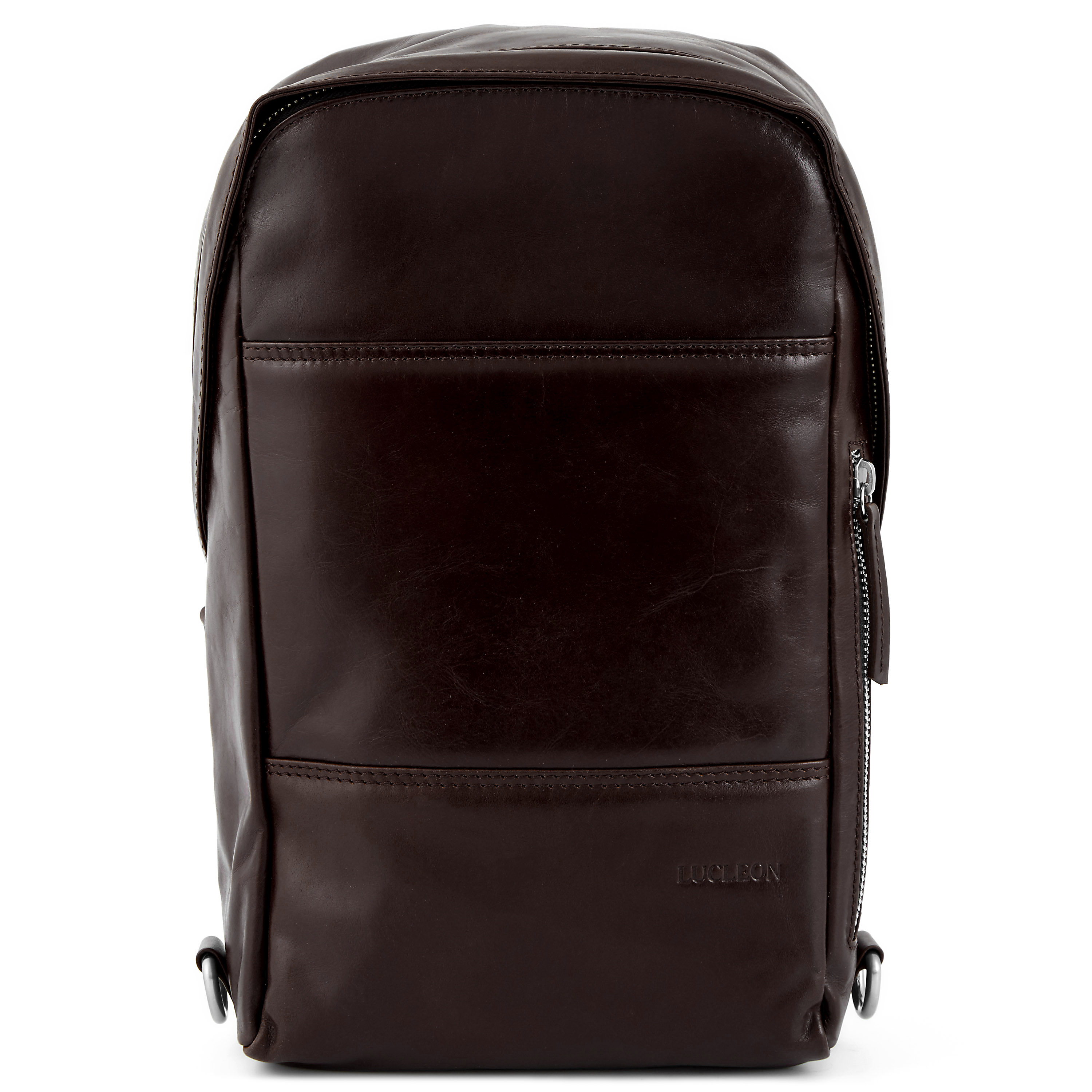 Dunkelbrauner Jasper Crossbag Schulterrucksack - 2